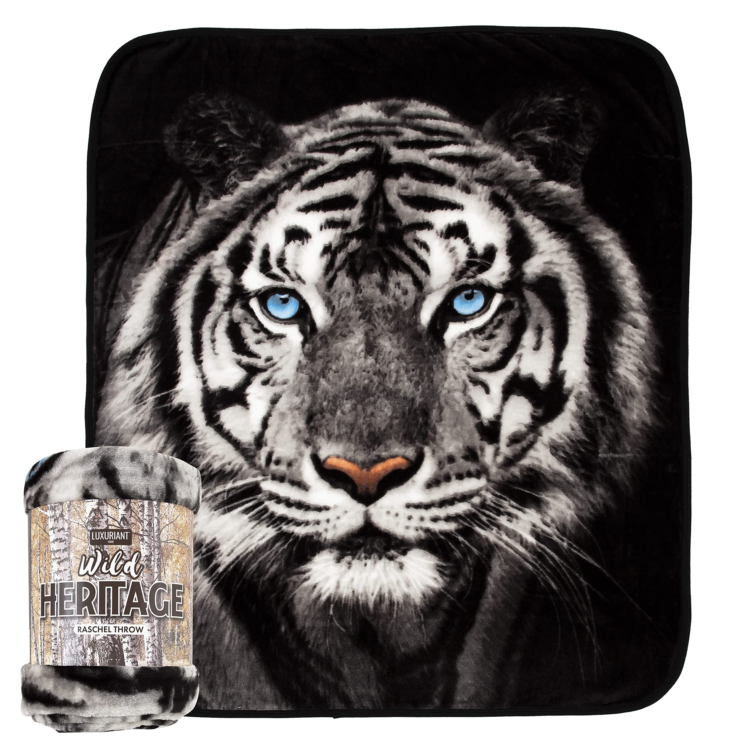 Foto 4 pulgar | Manta Northwest White Tiger Stare 125 X 150 Cm - Venta Internacional.