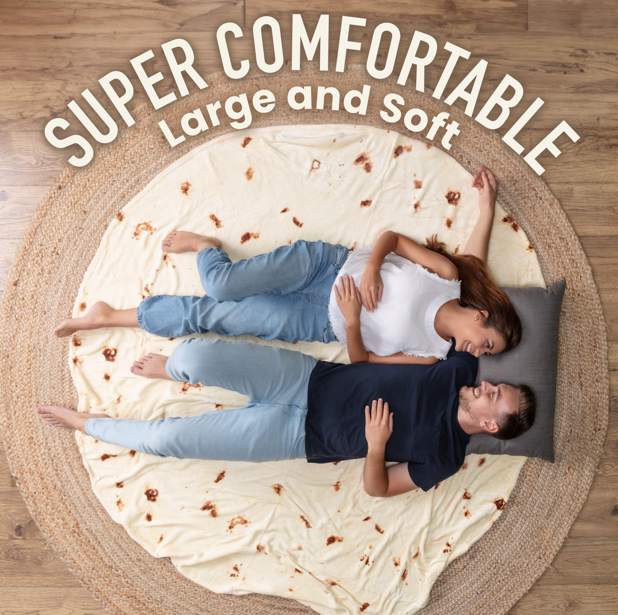 Foto 4 | Cobija Zulay Kitchen Diseño de Tortilla 180 cm Doble Cara - Venta Internacional