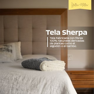 Foto 6 | Cobertor Cobija Aborregado Con Forro Polar Sherpa | Suave | Caliente | Ligera | Tamaño 150 X 100 Cm (Gris, 150 X 100 Cm