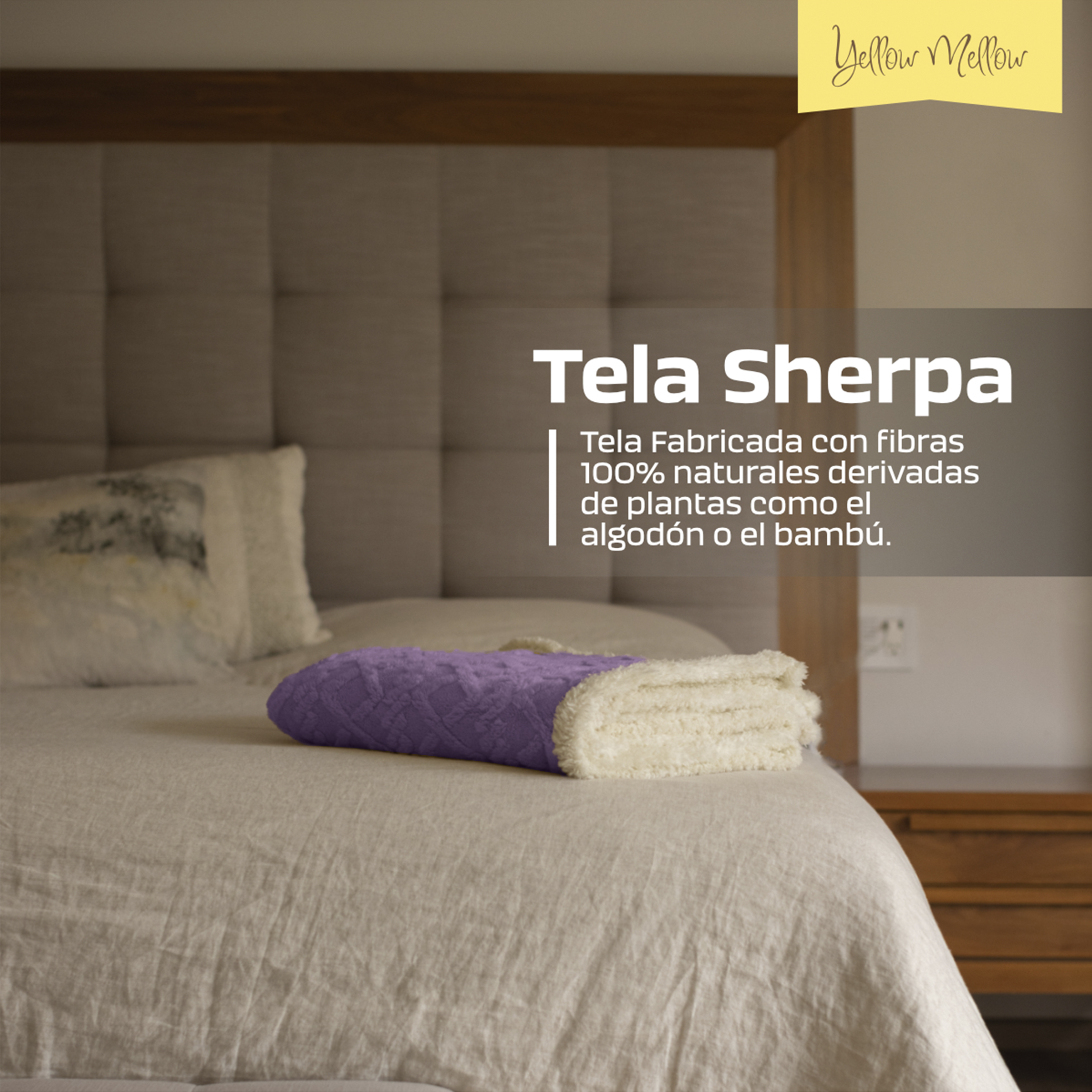 Foto 6 | Cobertor Cobija Aborregado Con Forro Polar Sherpa | Suave | Caliente | Ligera | Tamaño 150 X 100 Cm (Lila, 150 X 100 Cm