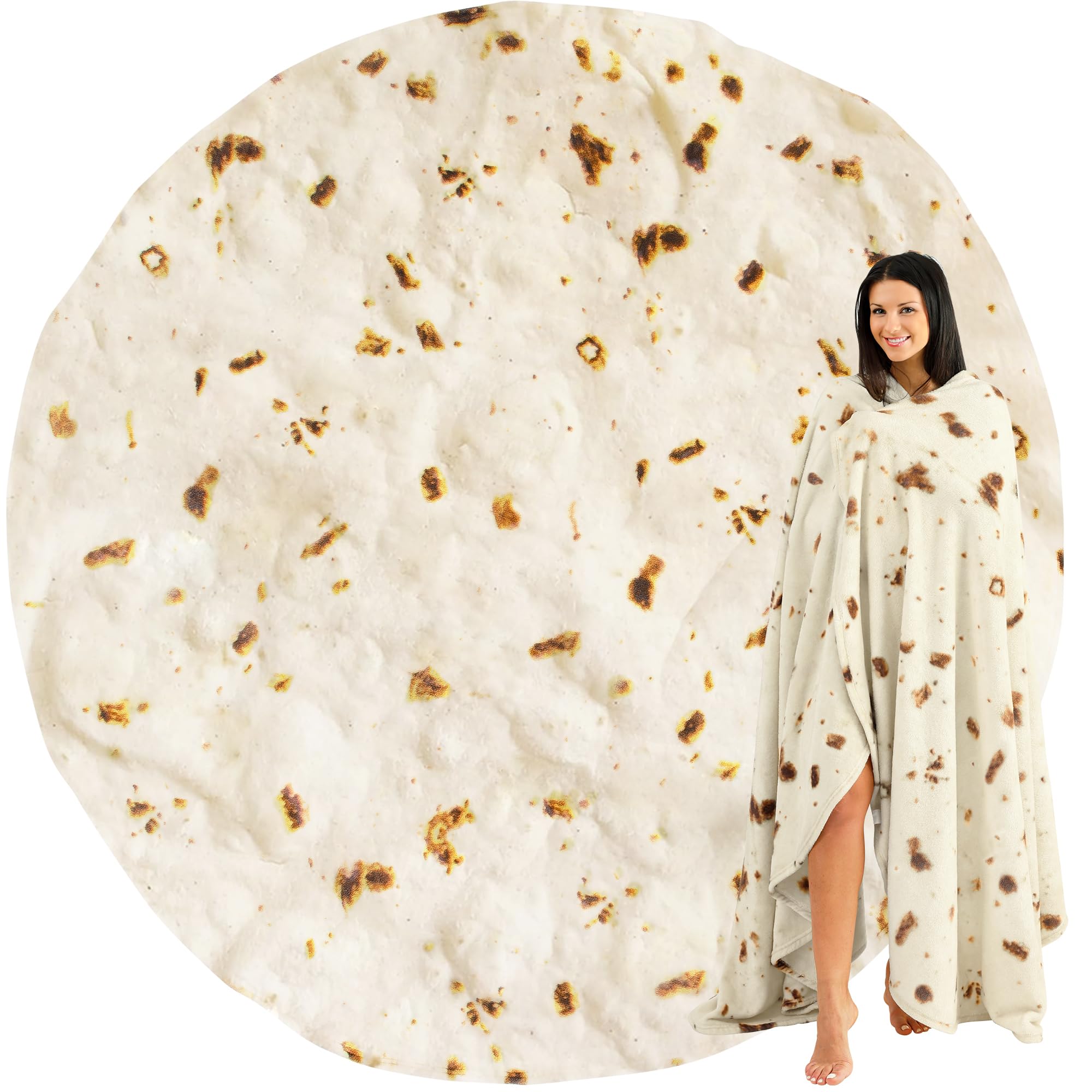 Manta Zulay Burritos Para Tortillas, 152 Cm, Doble Cara - Venta Internacional.