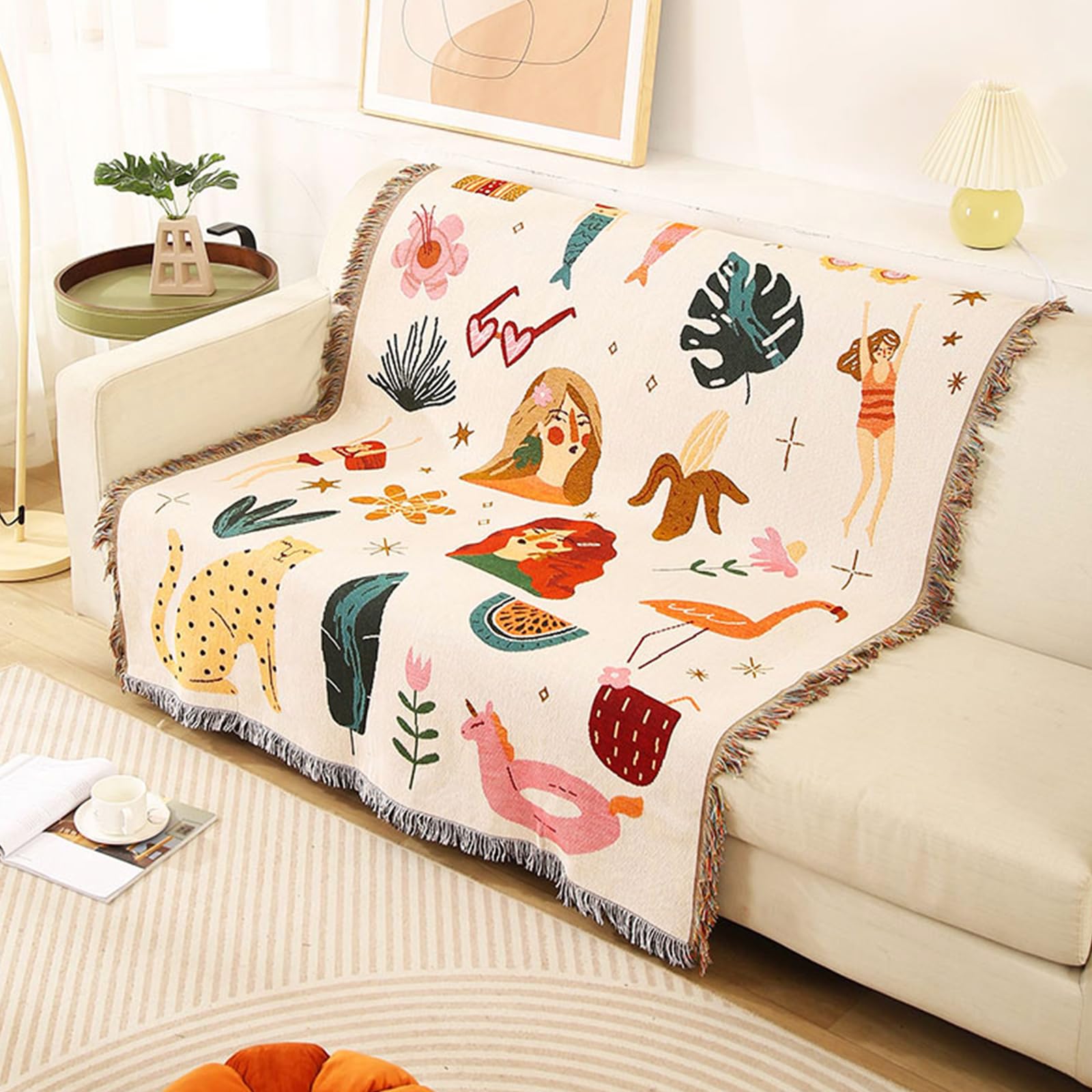 Manta Lumisyne Tejida En Algodón De Doble Cara, 160 X 130 Cm - Venta Internacional.