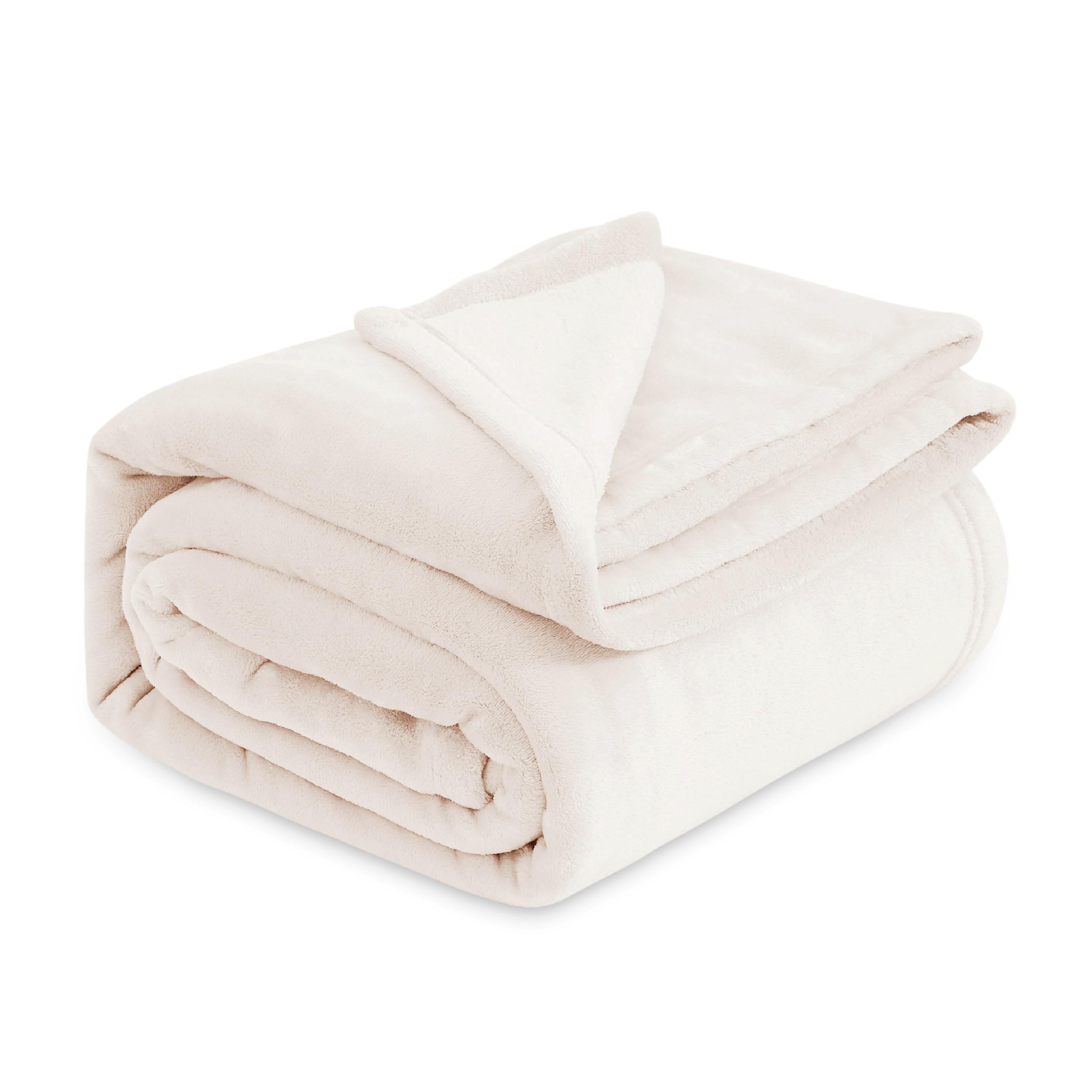 Forro Polar Blanket Bedsure, Talla Queen, Color Crema - Venta Internacional.