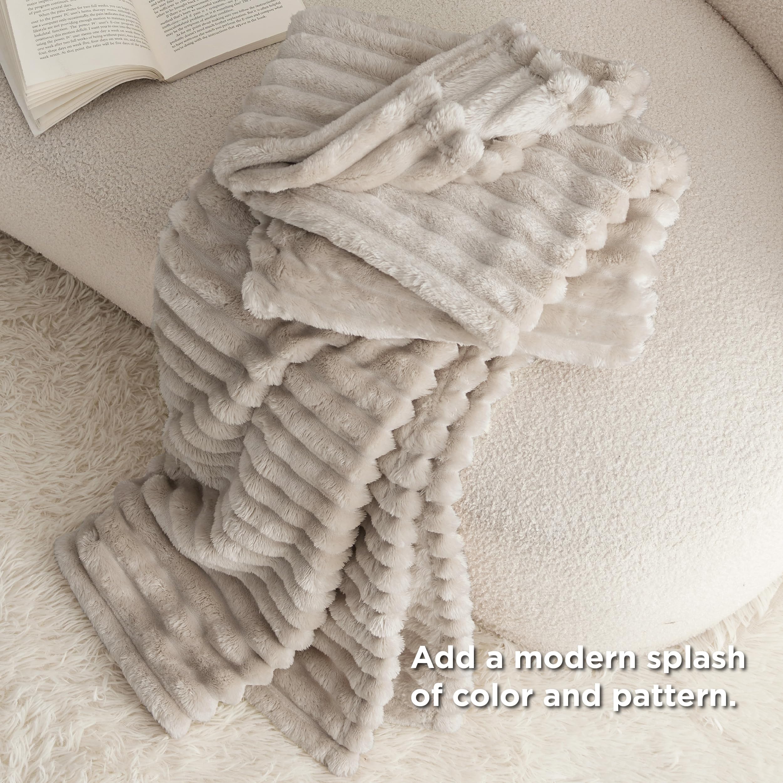 Foto 6 pulgar | Manta Bedsure Twin Xl, Suave Y Acogedora, De Lino Suave, 170 X 230 Cm - Venta Internacional.
