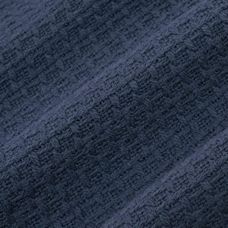 Foto 3 | Manta Sweet Home Collection, Algodón Fino, Tejido Cesto, Azul Marino - Venta Internacional.