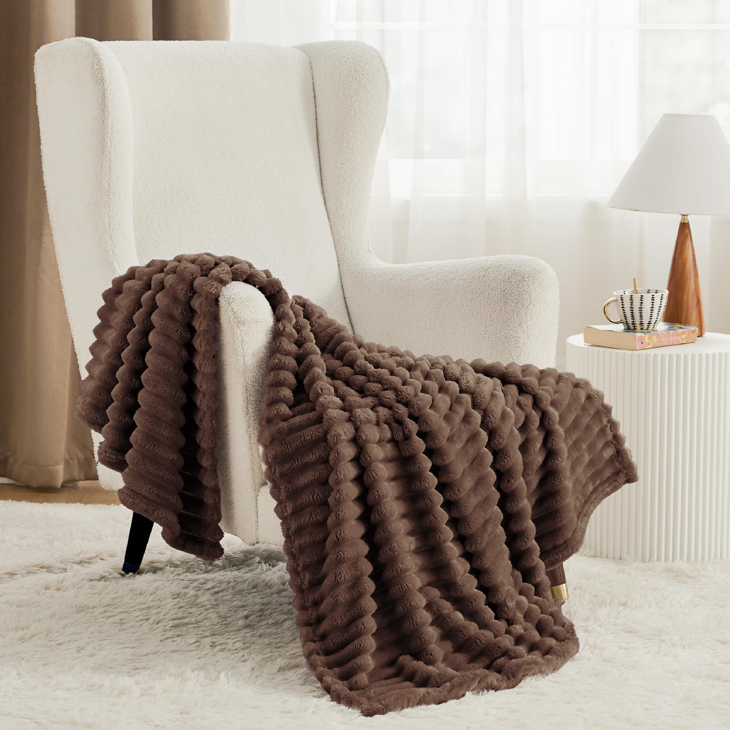 Foto 2 | Manta Bedsure Fondue De Forro Polar Para Sofá, 130 X 150 Cm - Venta Internacional.