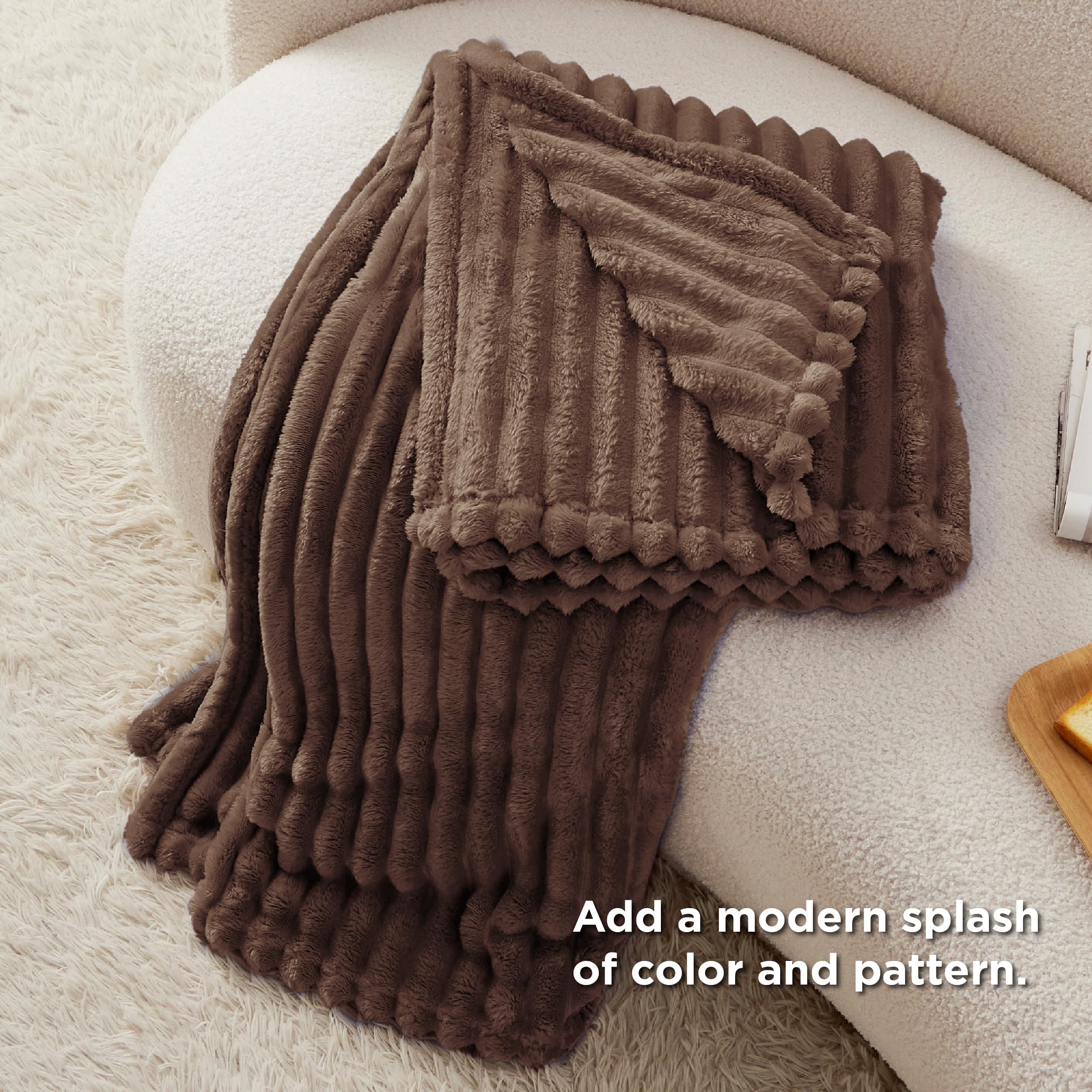 Foto 5 pulgar | Manta Bedsure Fondue De Forro Polar Para Sofá, 130 X 150 Cm - Venta Internacional.
