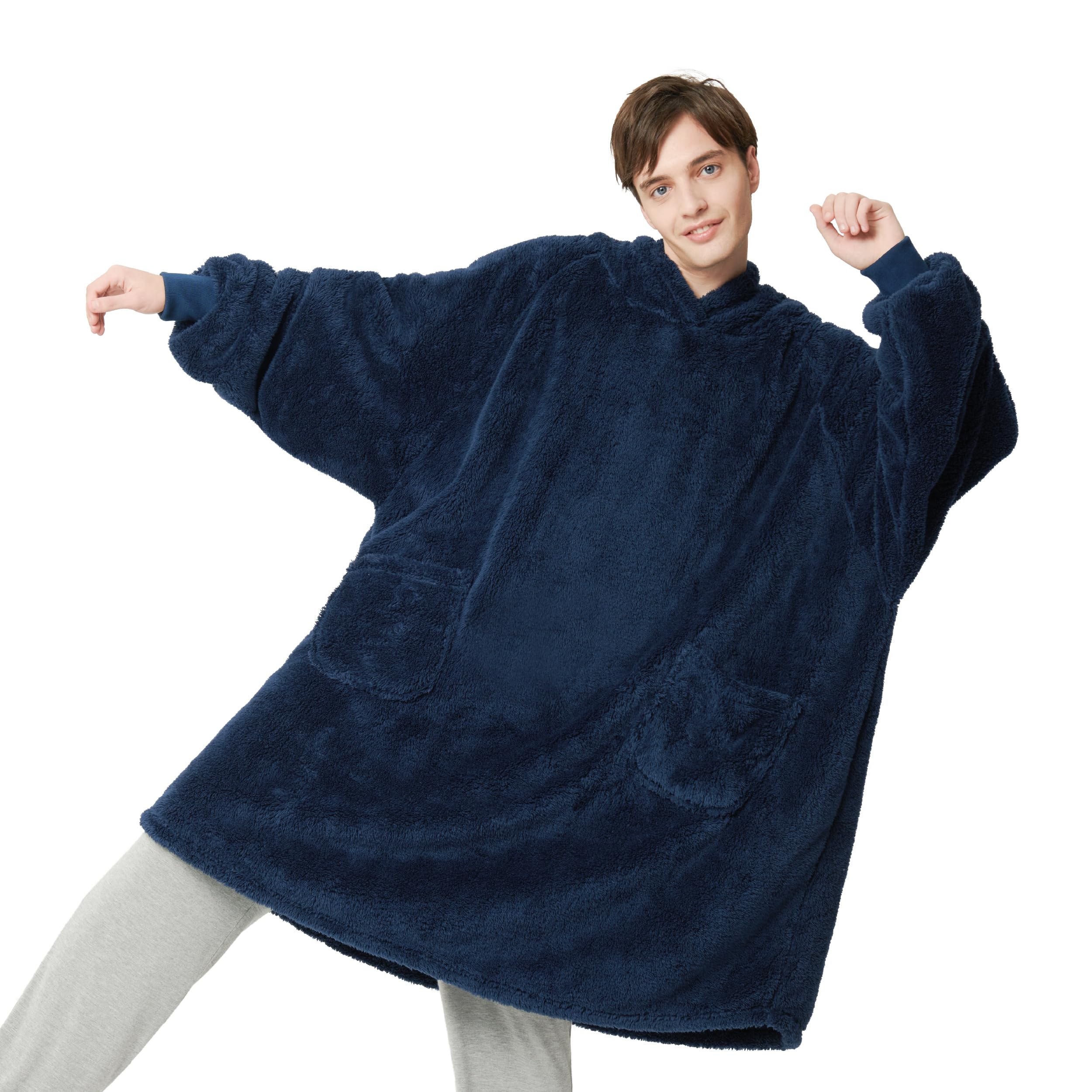 Manta Portátil con Capucha Bedsure Cozy Sherpa Unisex - Venta Internacional