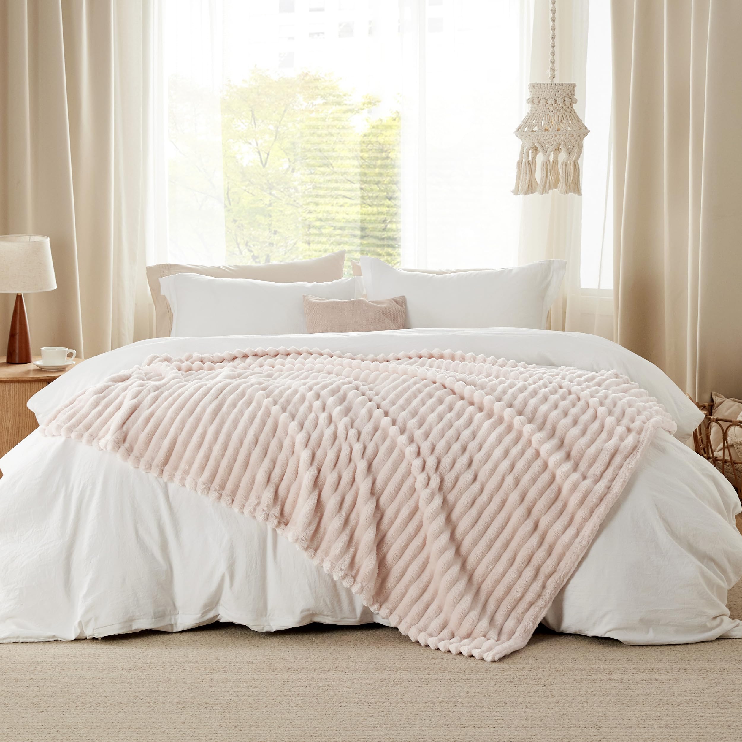 Foto 7 pulgar | Manta Bedsure Crystal De Forro Polar Rosa Para Sofá, 150 X 200 Cm - Venta Internacional.