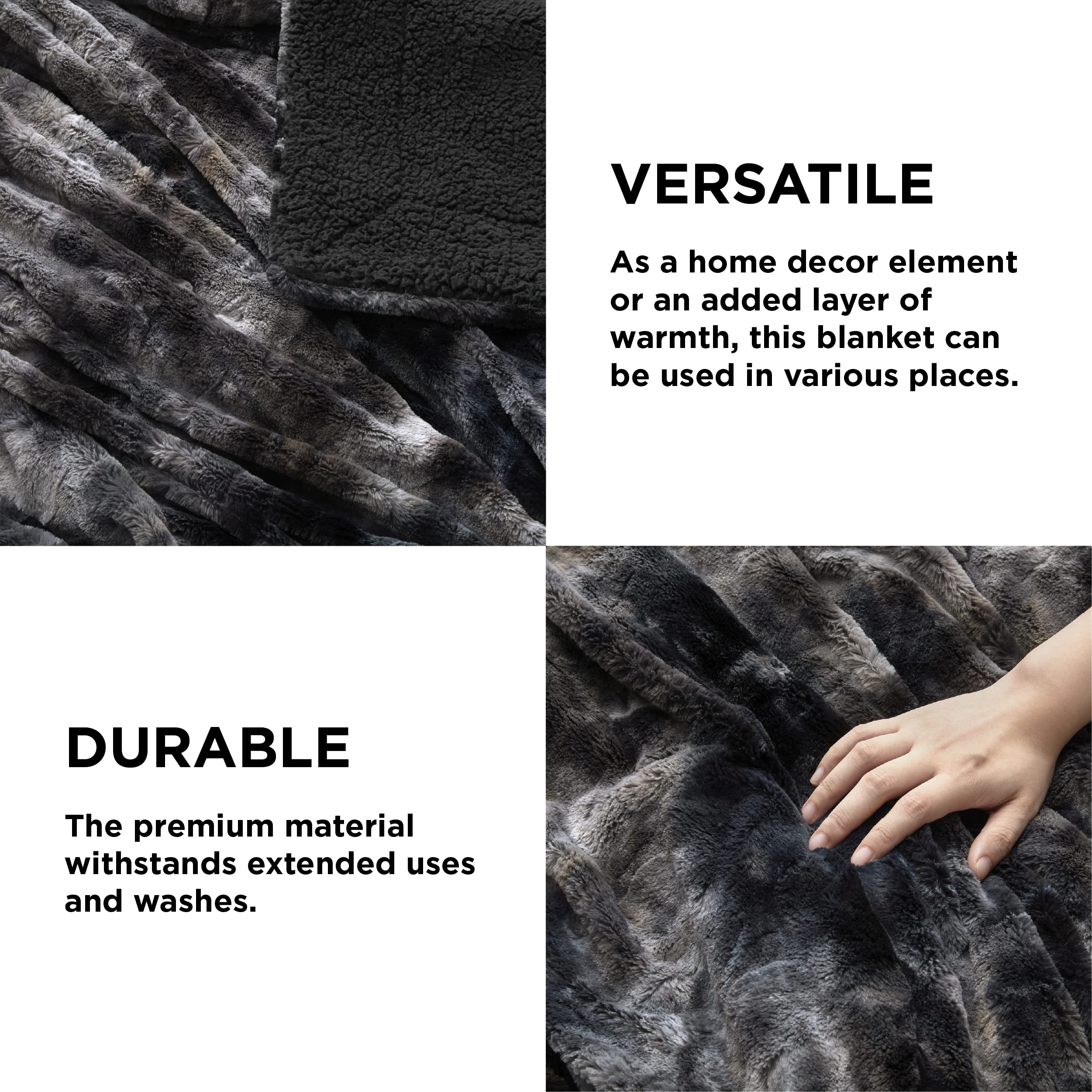 Foto 5 pulgar | Manta De Piel Sintética Sherpa De Blanket Bedsure, Cálida Y Acogedora, 130 X 150 Cm - Venta Internacional.
