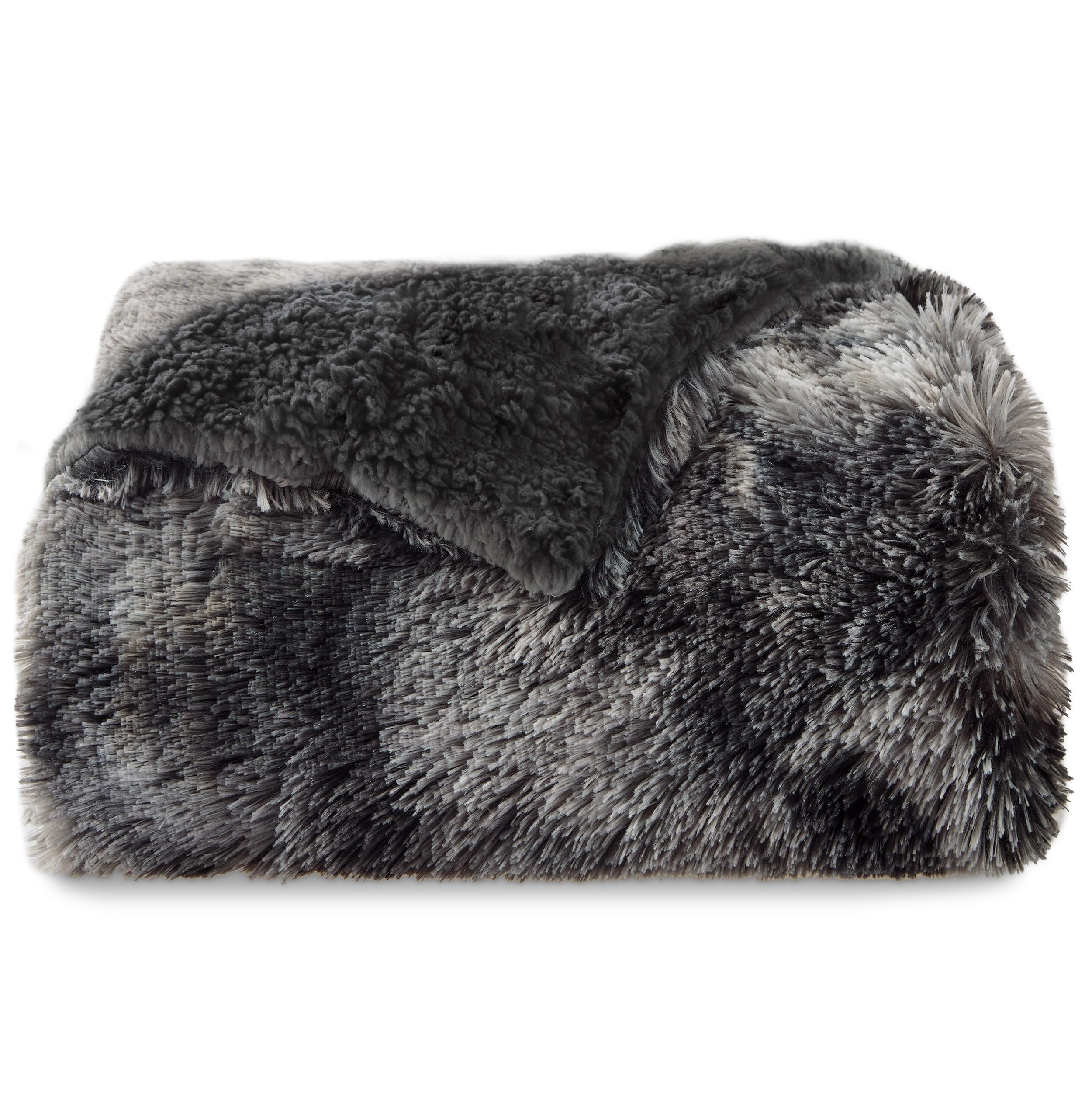 Foto 8 pulgar | Manta De Cama Mullida De Forro Polar Negro, Acogedora Y Difusa Sherpa, 50 X 60 Cm - Venta Internacional.