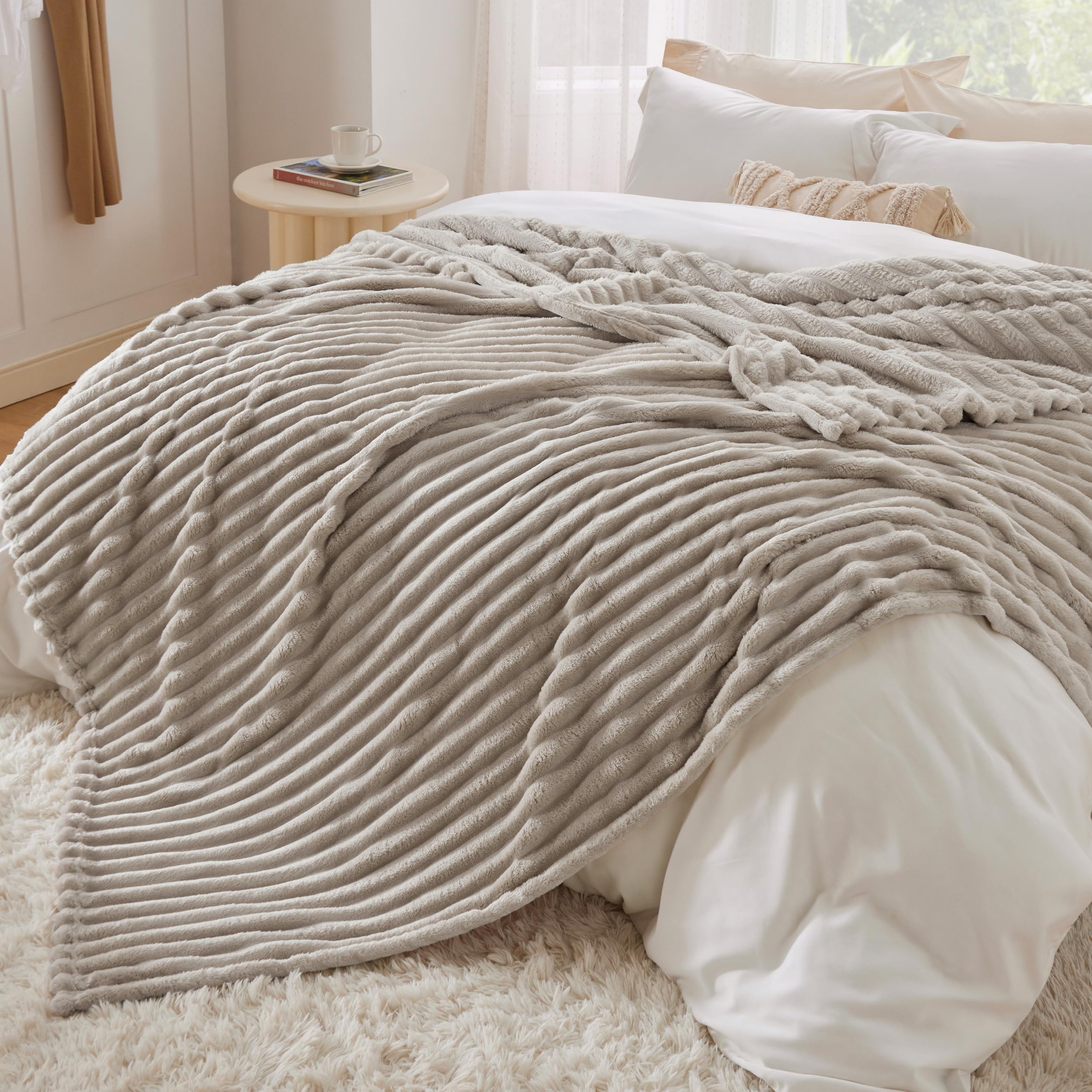 Foto 7 pulgar | Manta Bedsure, Suave Y Acogedora, De Lino, Tamaño King, 275 X 230 Cm - Venta Internacional.