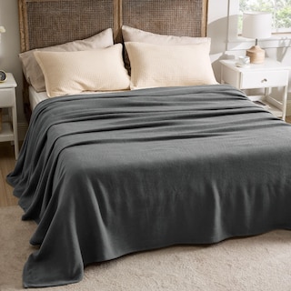 Foto 1 | Manta de Cama Queen Gris 100% Algodón 230 X 230 cm - Venta Internacional