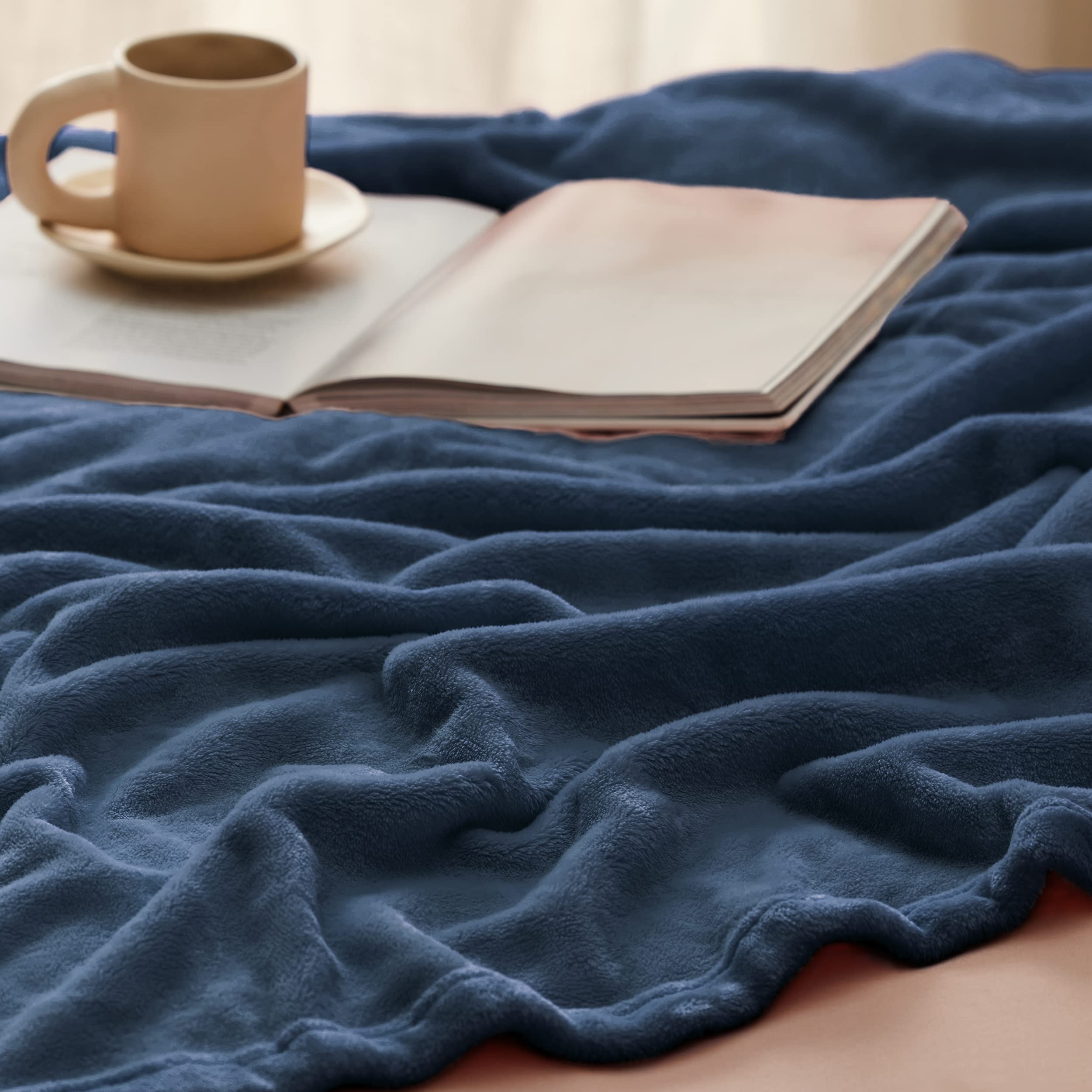 Foto 5 pulgar | Manta Polar Blanket Bedsure Xl, Color Azul Mineral, 300 G/m², 130 X 180 Cm - Venta Internacional.