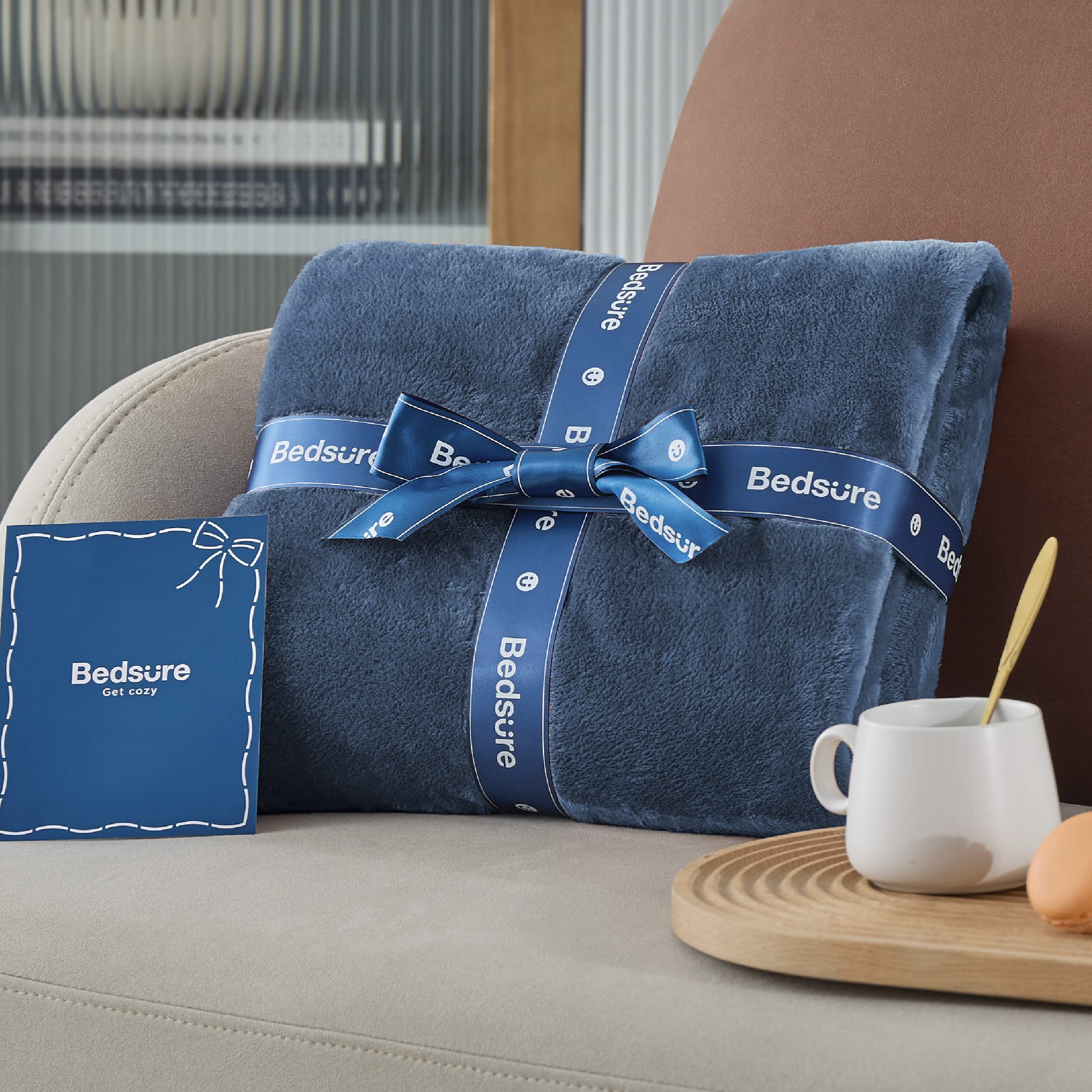 Foto 7 pulgar | Manta Polar Blanket Bedsure Xl, Color Azul Mineral, 300 G/m², 130 X 180 Cm - Venta Internacional.