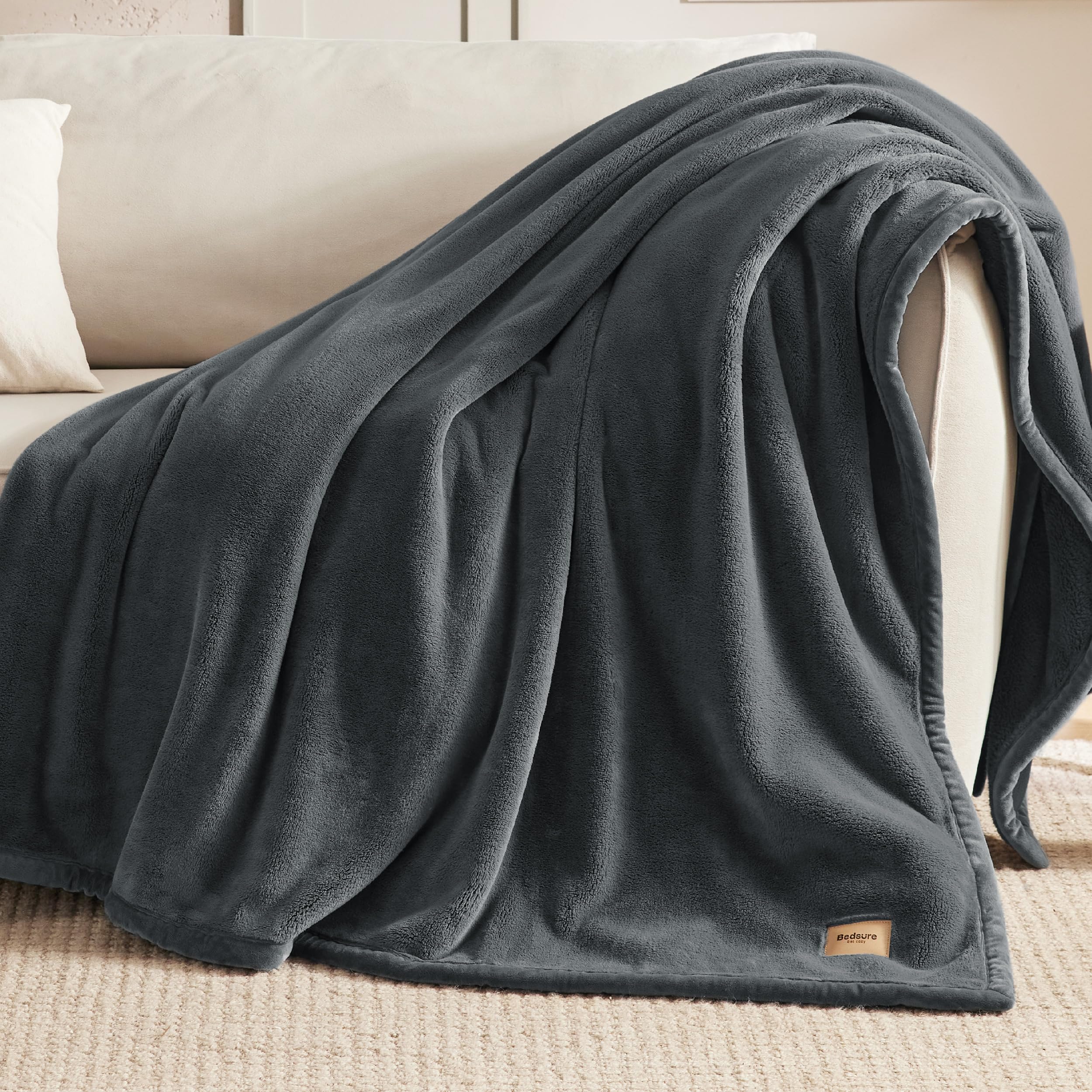 Foto 7 pulgar | Manta De Cama Gruesa, 500 G/m², Para Invierno, Cálida, 170 X 230 Cm, Color Gris - Venta Internacional.