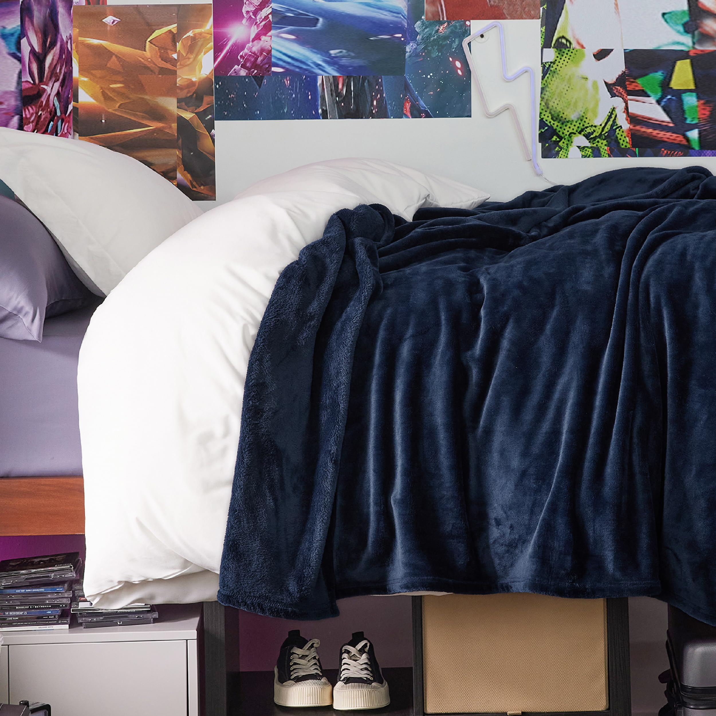 Foto 5 pulgar | Manta Polar Bedsure Twin Xl, Ligera, Azul Marino, 170 X 230 Cm - Venta Internacional.