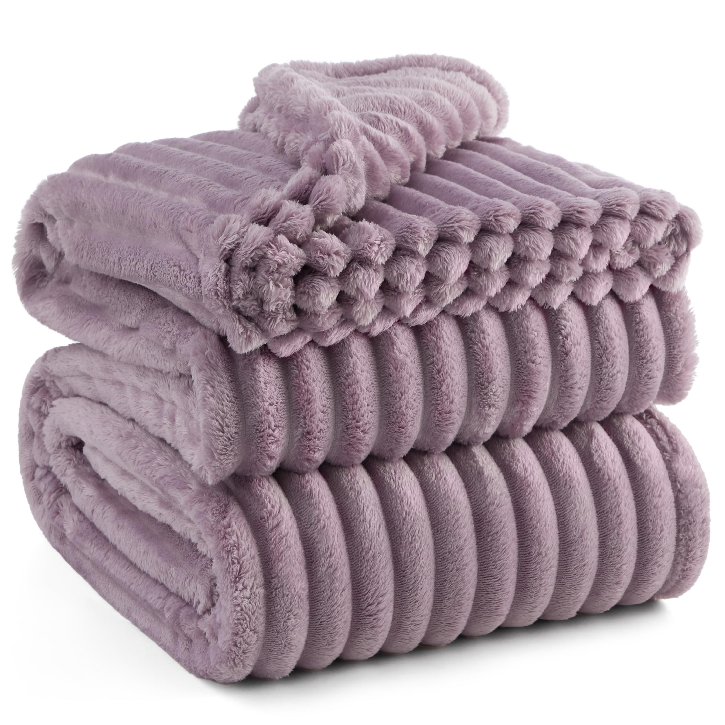 Foto 2 pulgar | Manta Bedsure De Forro Polar Morado Claro Para Sofá, 230 X 230 Cm - Venta Internacional.