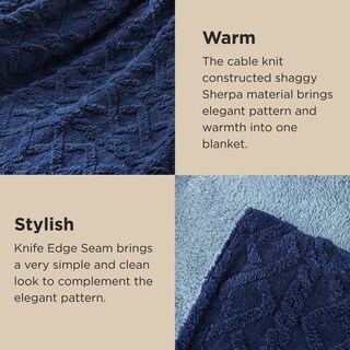 Foto 4 | Manta De Cama Sherpa, Tamaño King, Forro Polar, Suave Y Acogedora Para Invierno - Venta Internacional.