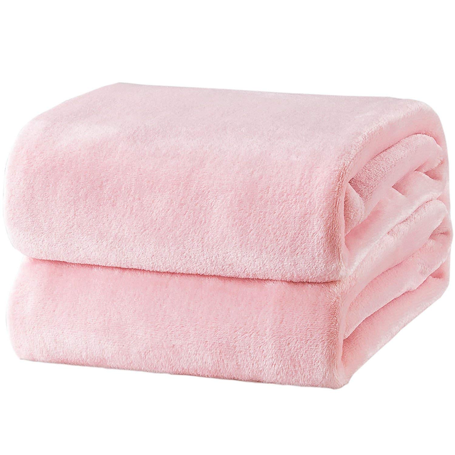 Blanket Bedsure Fleece Queen, Forro Polar De Franela Rosa, 230 X 230 Cm - Venta Internacional.