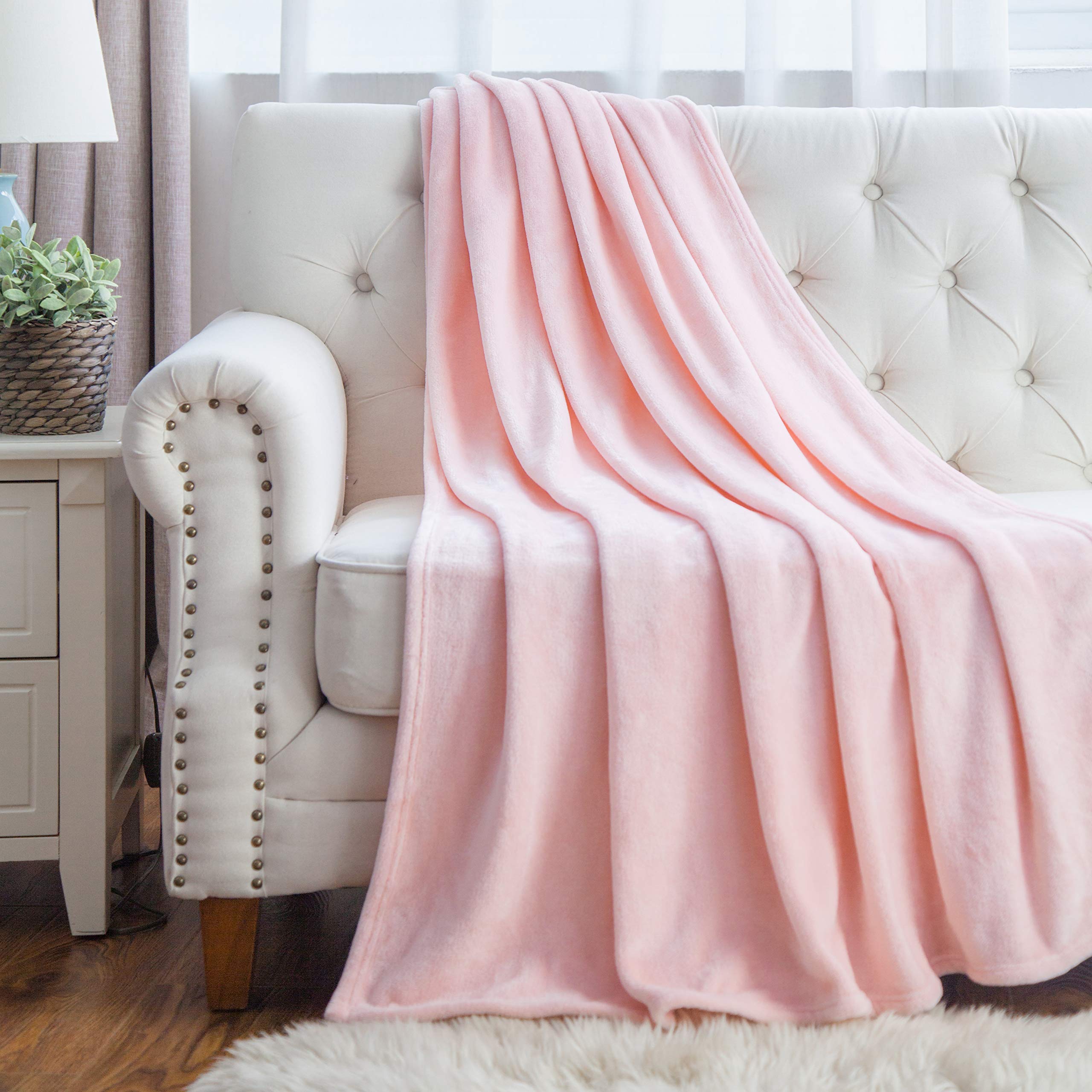 Foto 8 pulgar | Blanket Bedsure Fleece Queen, Forro Polar De Franela Rosa, 230 X 230 Cm - Venta Internacional.