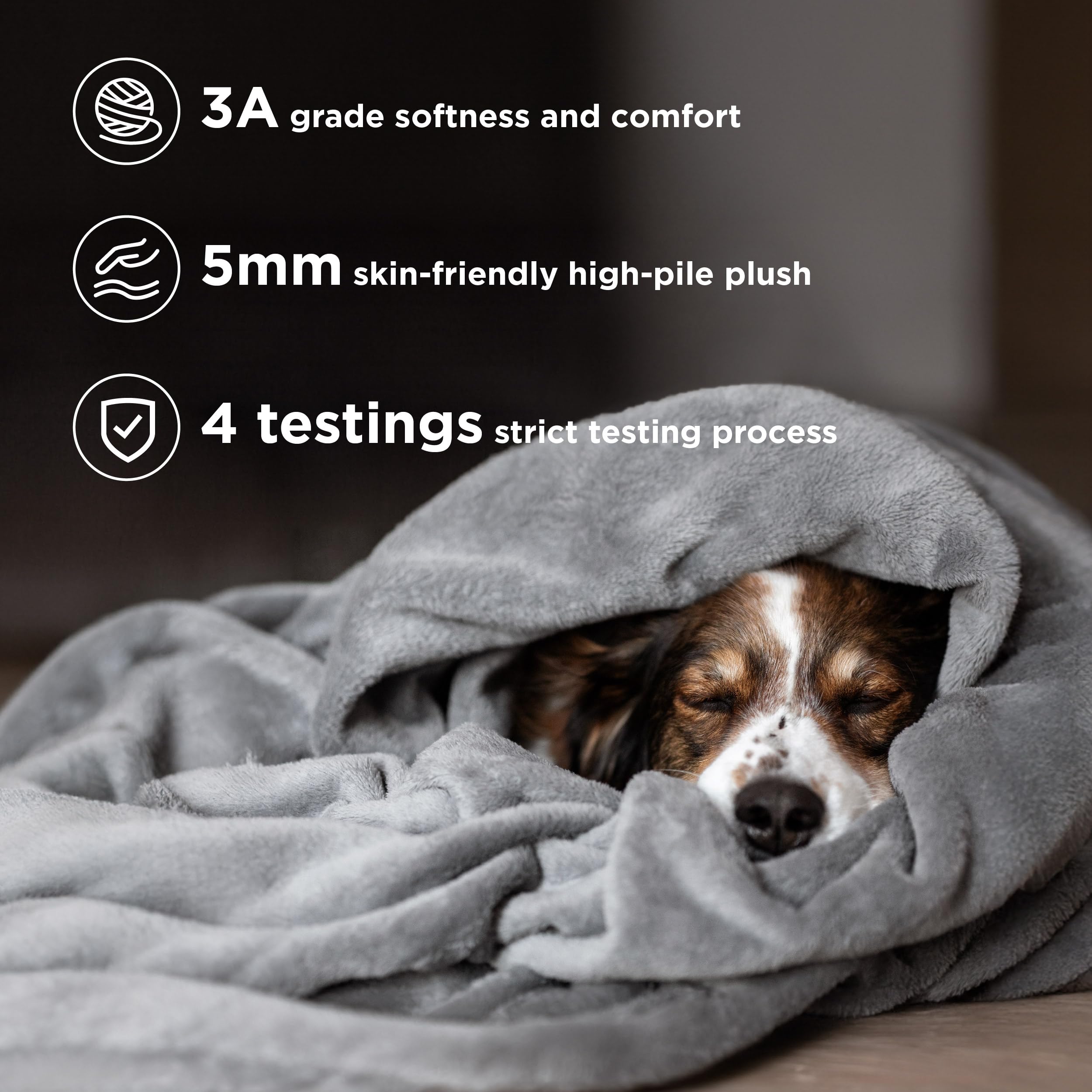 Foto 2 | Manta Polar Blanket Bedsure Xl, 300 G/m², Suave Y Ligera, Gris - Venta Internacional.