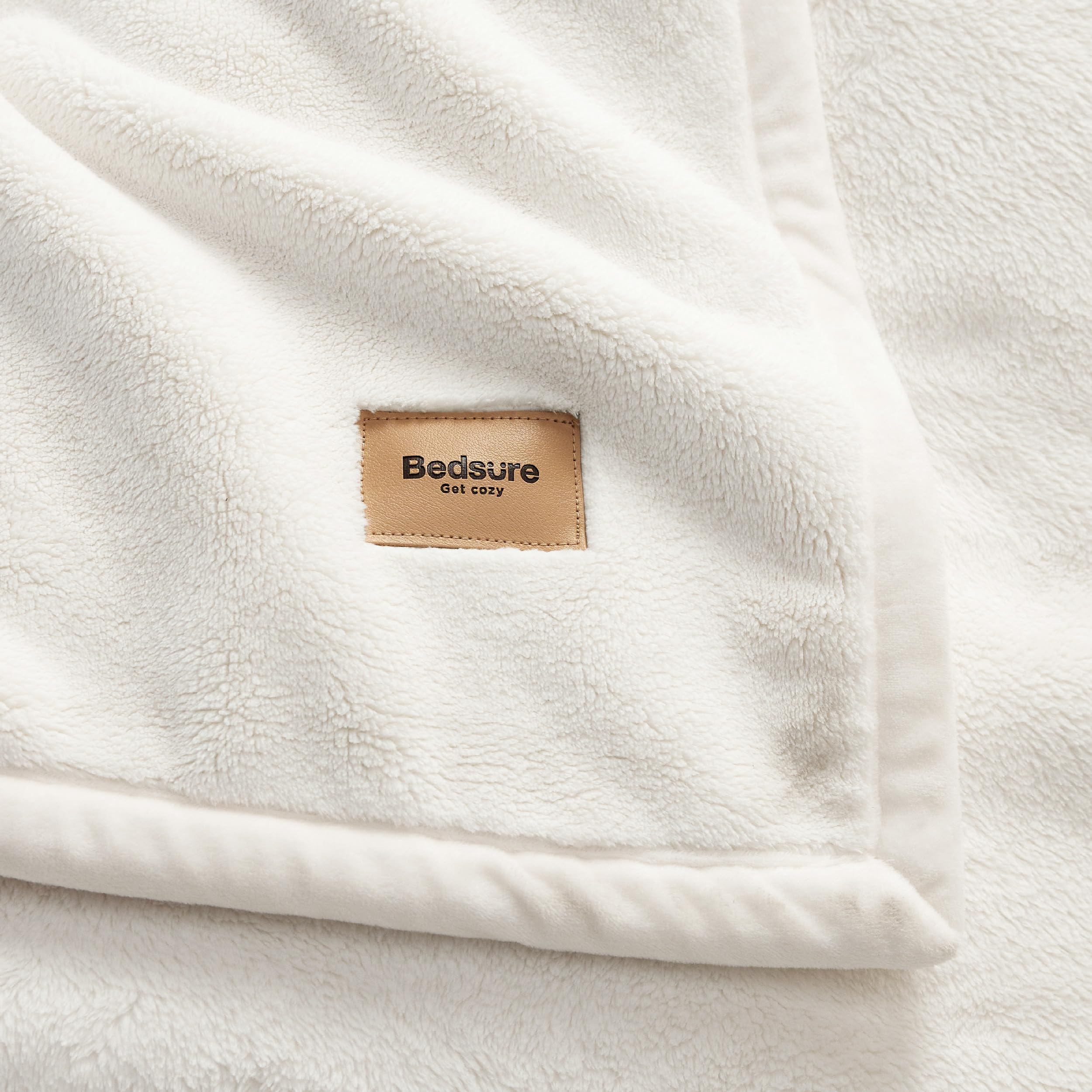 Foto 5 | Manta Gruesa Para Invierno, Cálida Y Acogedora, De 66 X 90 Pulgadas, Color Crema - Venta Internacional.