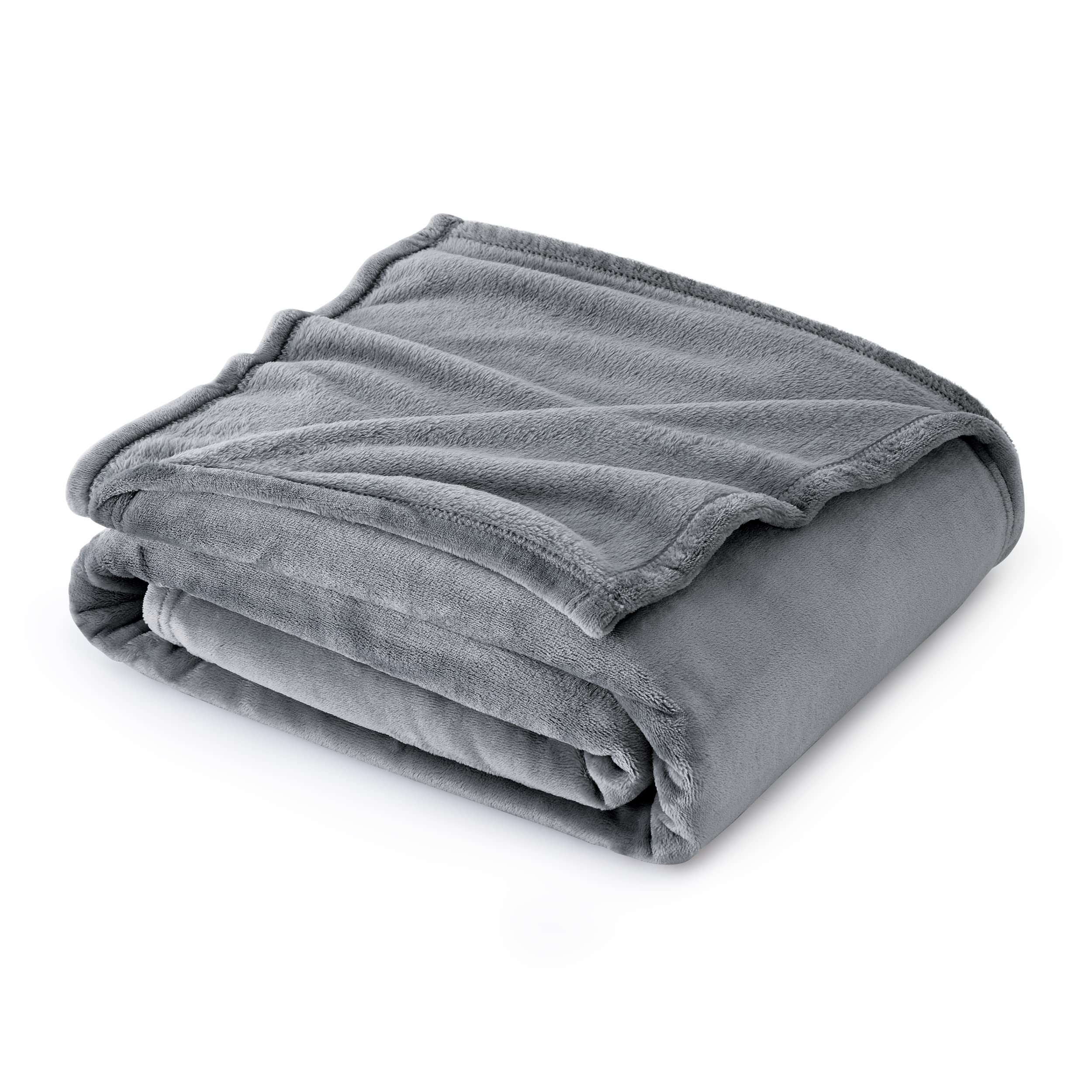 Manta Polar Para Cama, Tamaño Doble, Gris, 300 G/m², Ligera - Venta Internacional.