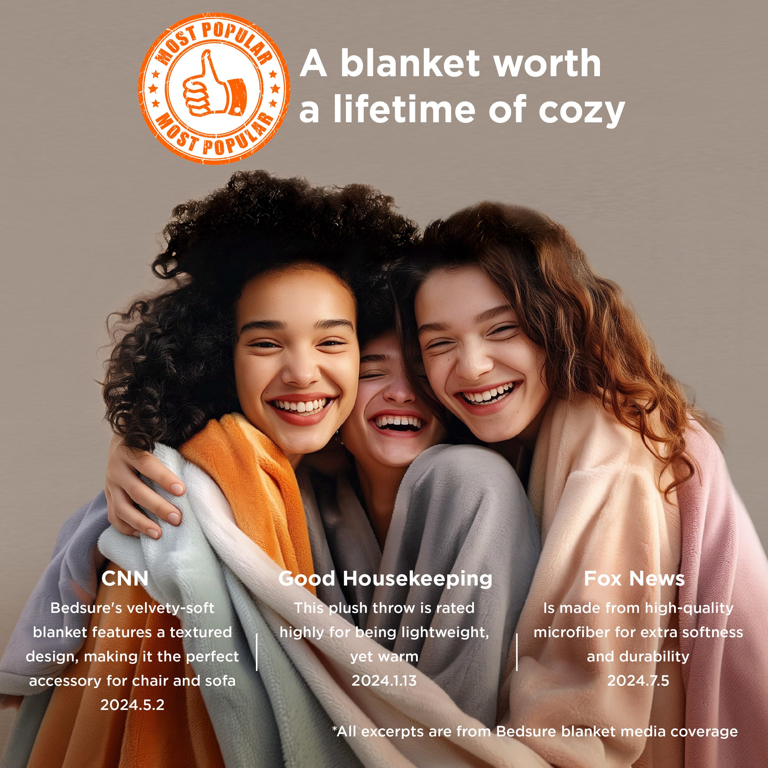Foto 3 | Manta Polar Para Cama, Tamaño Doble, Gris, 300 G/m², Ligera - Venta Internacional.