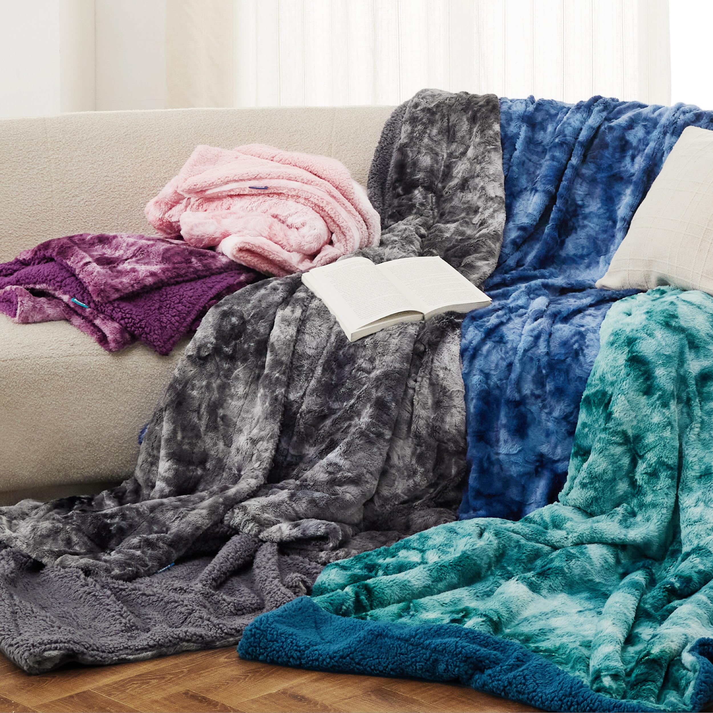 Foto 6 pulgar | Manta De Piel Sintética Sherpa De Blanket Bedsure, Cálida Y Acogedora, 130 X 150 Cm - Venta Internacional.