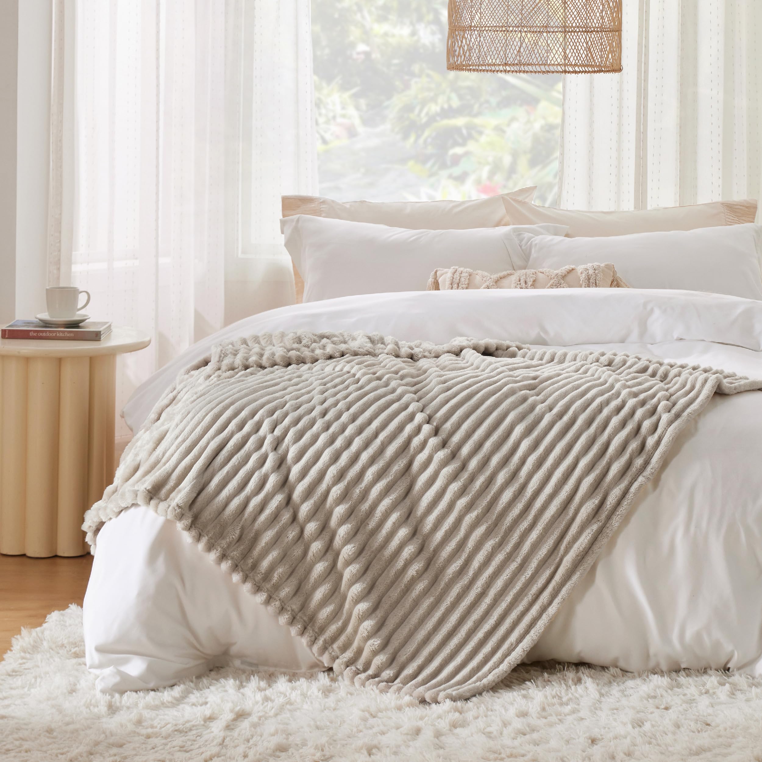 Foto 6 | Manta Bedsure, Suave Y Acogedora, De Franela, Lino, 150 X 200 Cm - Venta Internacional.