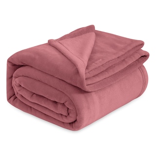 Foto 1 | Manta Bedsure Forro Polar Queen Size Franela Rosa 230 x 230 cm - Venta Internacional