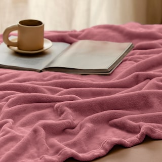 Foto 5 | Manta Bedsure Forro Polar Queen Size Franela Rosa 230 x 230 cm - Venta Internacional