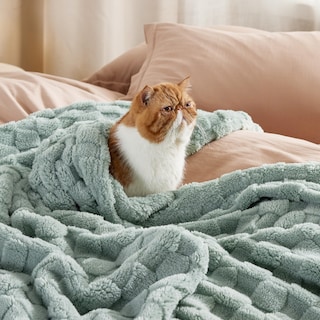 Foto 4 | Manta Bedsure Fleece King Para Cama, Supersuave Y Acogedora, Color Verde - Venta Internacional.