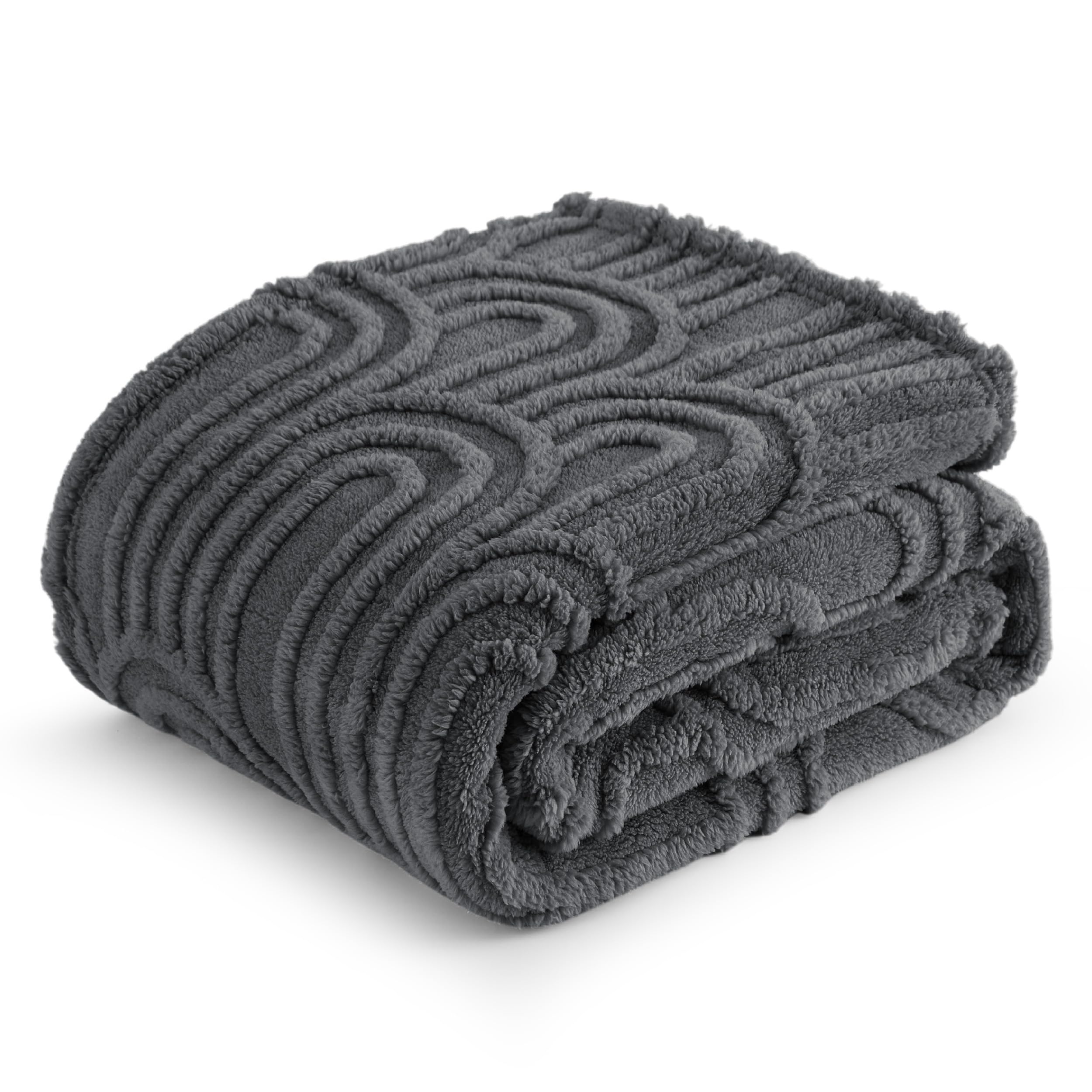 Manta De Cama Gris Supersuave Y Acogedora Para Mujer - Venta Internacional.
