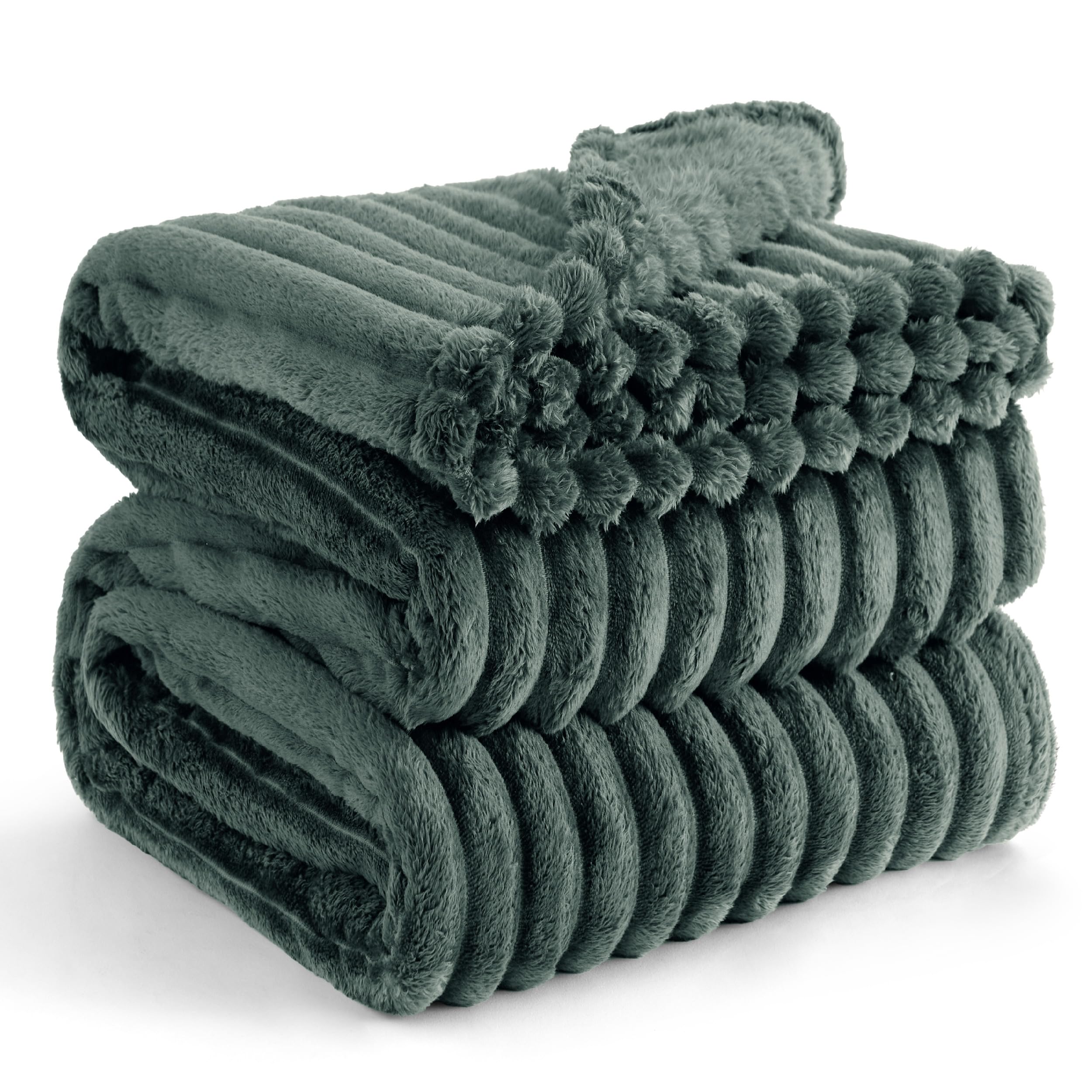 Manta Polar Bedsure Mallard Green Para Sofá, 275 X 230 Cm - Venta Internacional.
