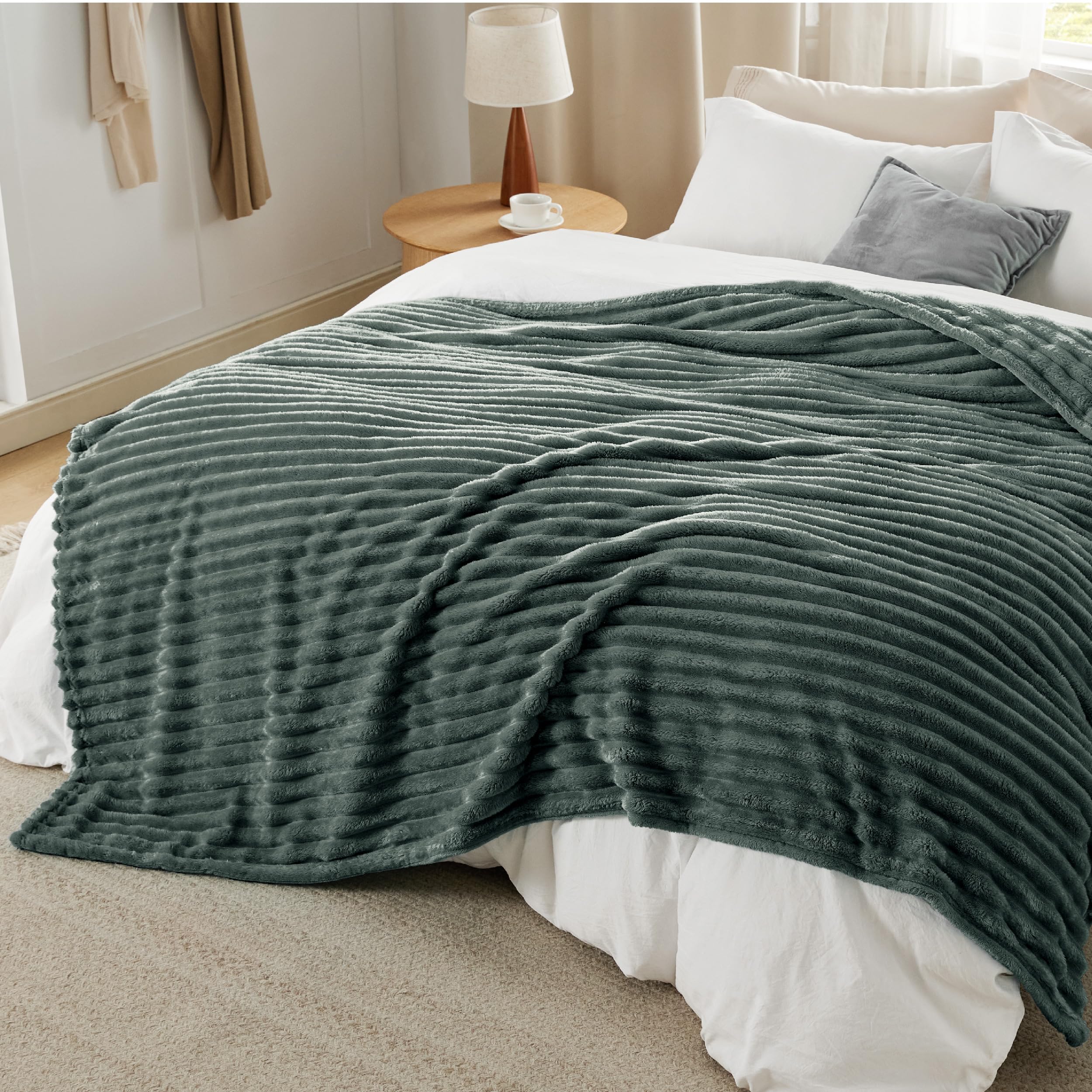 Foto 7 pulgar | Manta Polar Bedsure Mallard Green Para Sofá, 275 X 230 Cm - Venta Internacional.