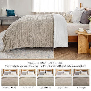 Foto 6 | Manta Bedsure Sherpa King Size Beige Para Invierno Y Todas Las Estaciones - Venta Internacional.