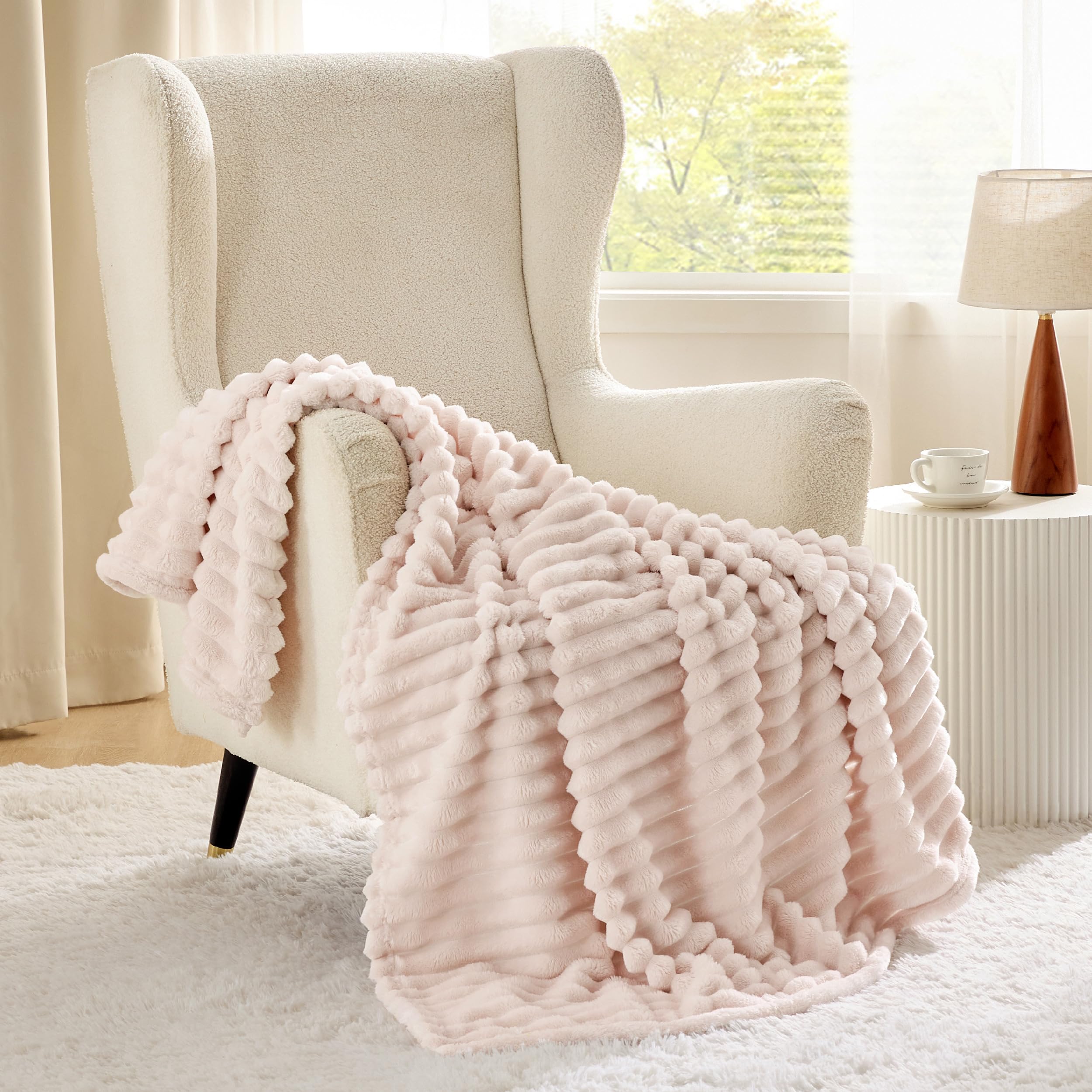 Foto 3 pulgar | Manta Bedsure Crystal Pink Gentlesoft 130 X 180 Cm - Venta Internacional