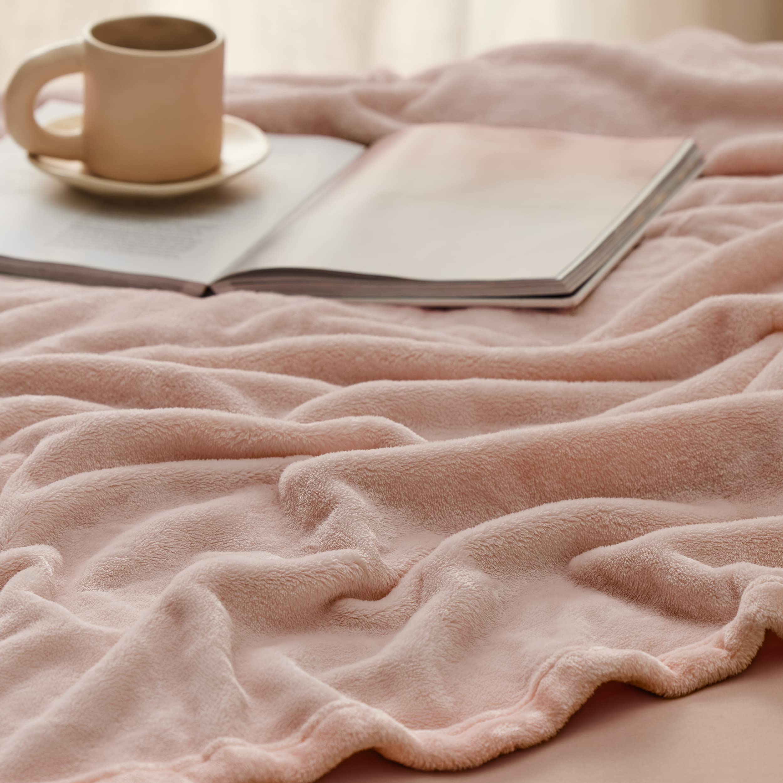 Foto 5 pulgar | Manta Polar Bedsure Twin Dusty Pink Para Sofá, Sofá O Cama - Venta Internacional.