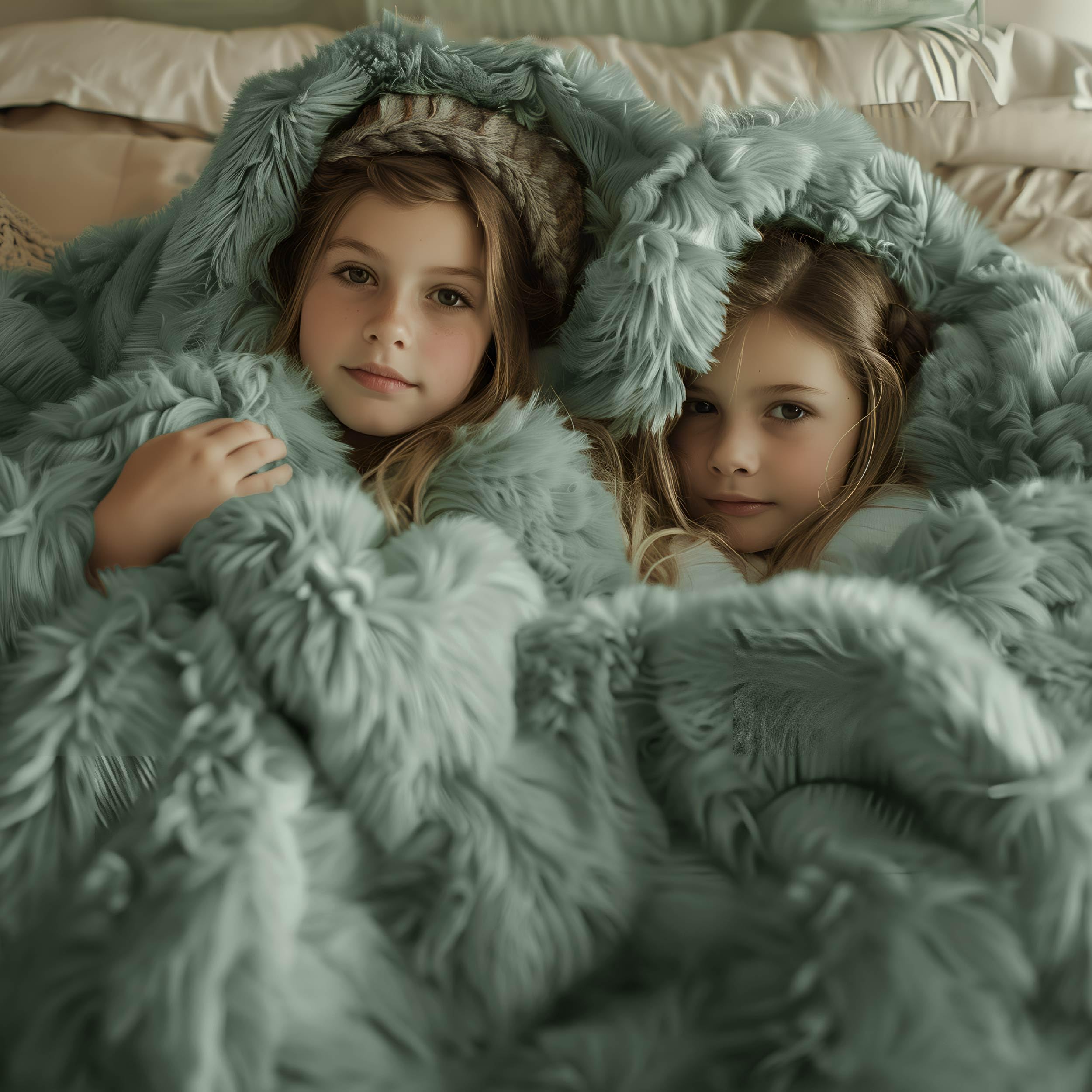 Foto 2 | Manta De Cama, Mullida, De Forro Polar Verde Salvia, 150 X 200 Cm - Venta Internacional.