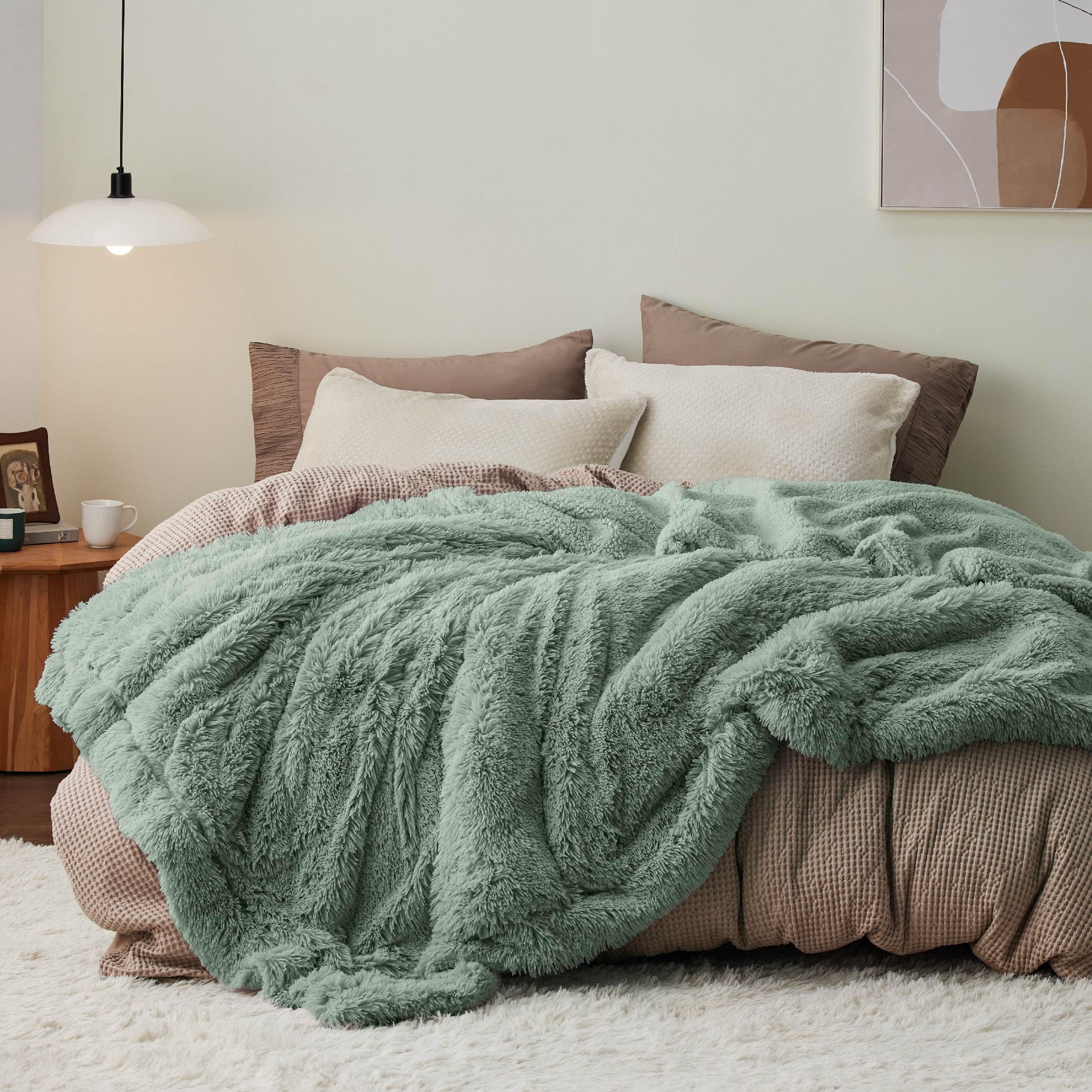 Foto 7 pulgar | Manta De Cama, Mullida, De Forro Polar Verde Salvia, 150 X 200 Cm - Venta Internacional.
