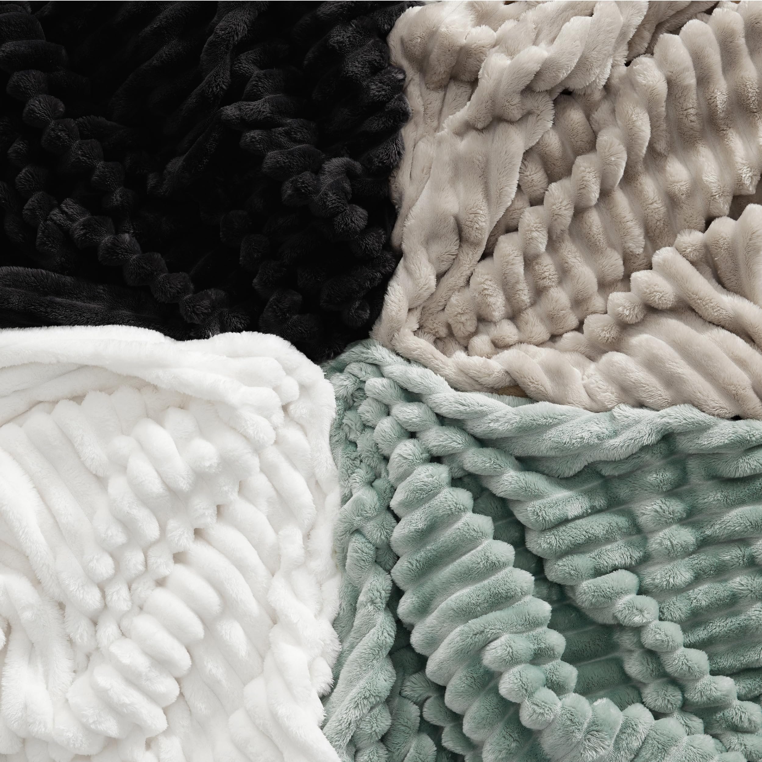 Foto 7 | Manta Bedsure, Forro Polar De Franela, Tamaño Queen, 230 X 230 Cm, Color Negro - Venta Internacional.