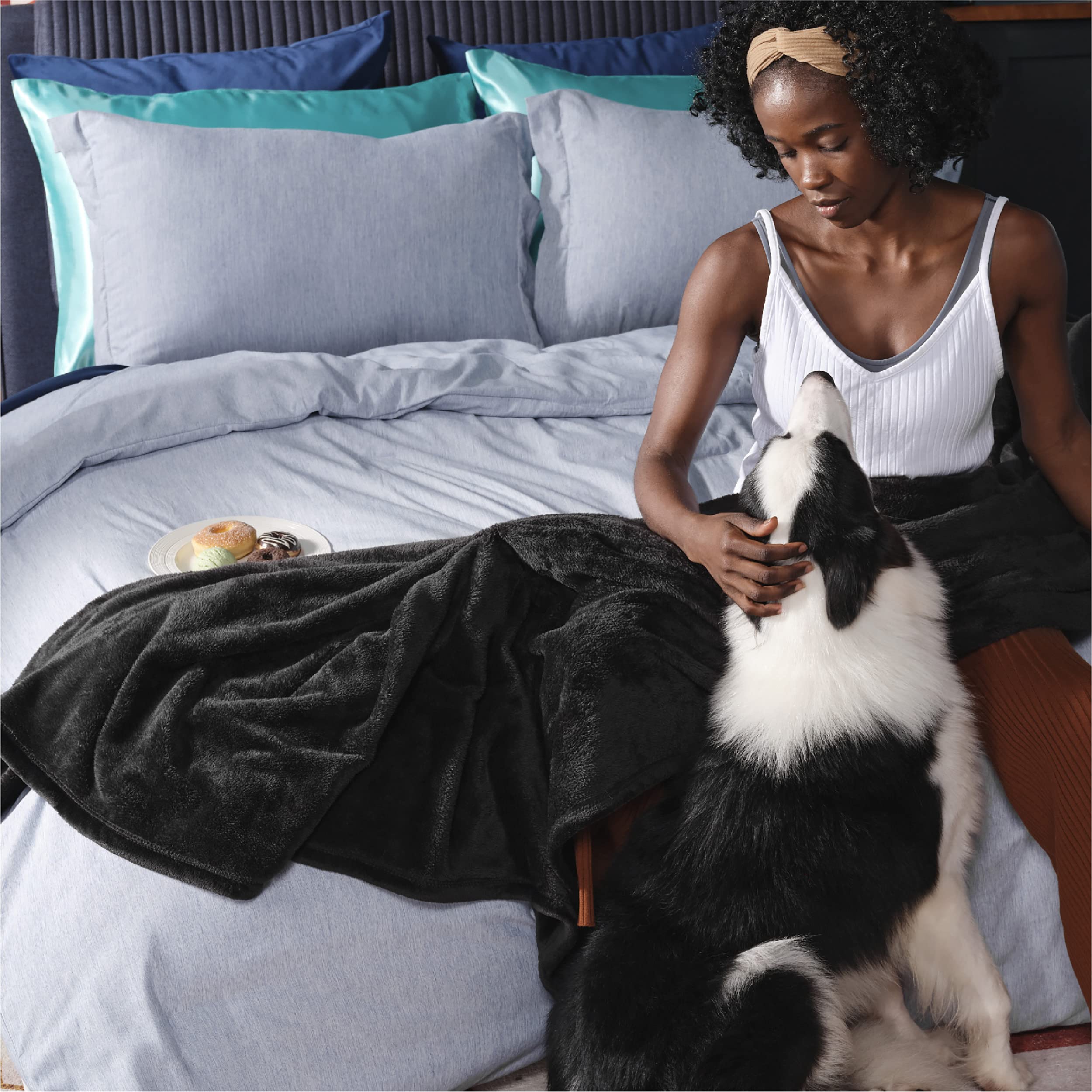 Foto 4 | Manta Polar Bedsure Twin xl Ligera Negra - Venta Internacional