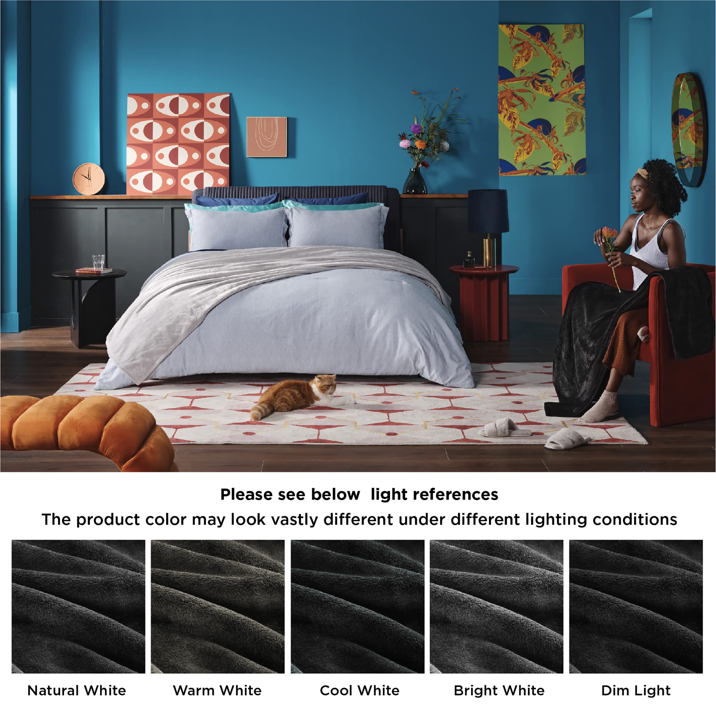 Foto 8 pulgar | Manta Polar Bedsure Twin xl Ligera Negra - Venta Internacional