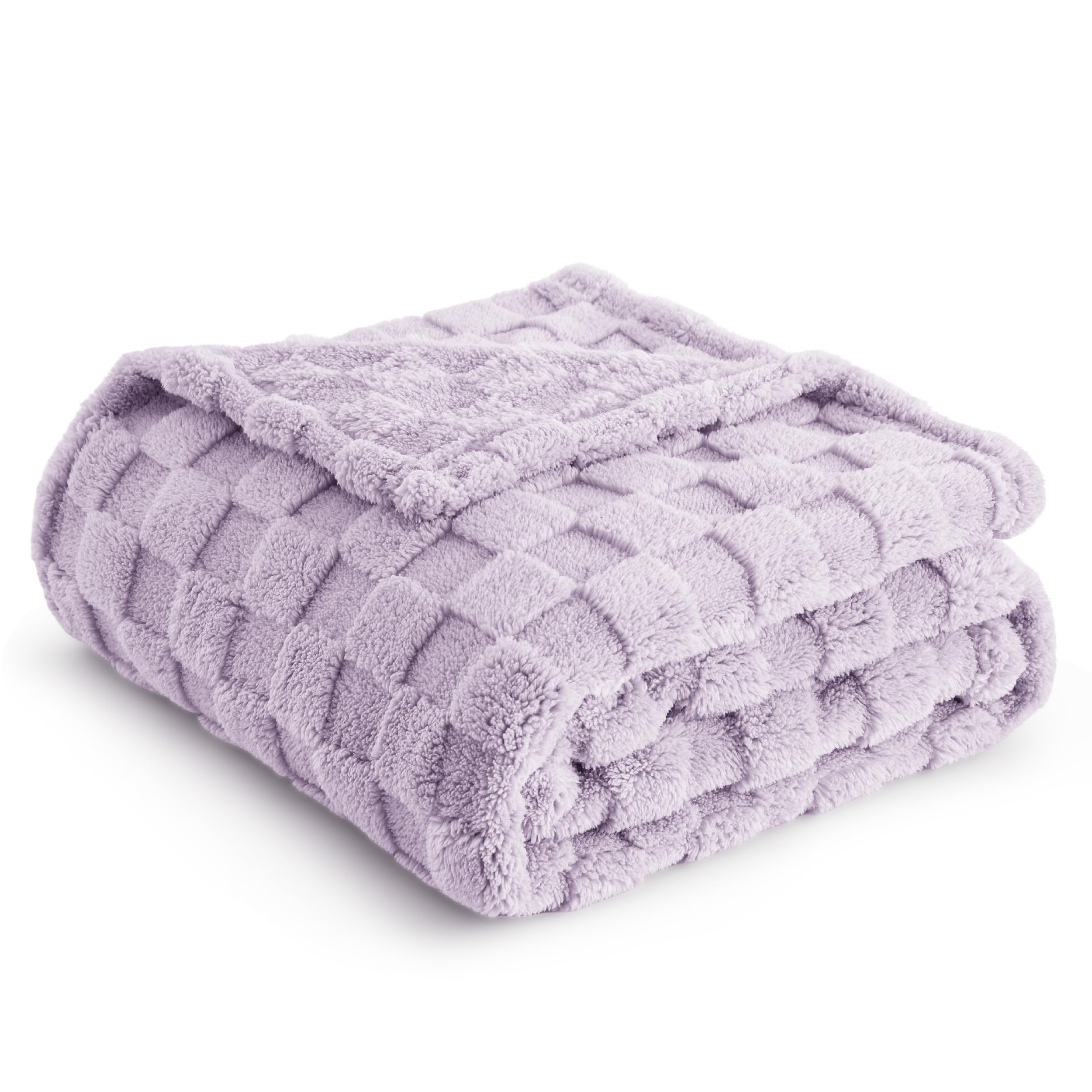 Manta Bedsure Lavender Fog, Forro Polar Para Sofá, 150 X 200 Cm - Venta Internacional.