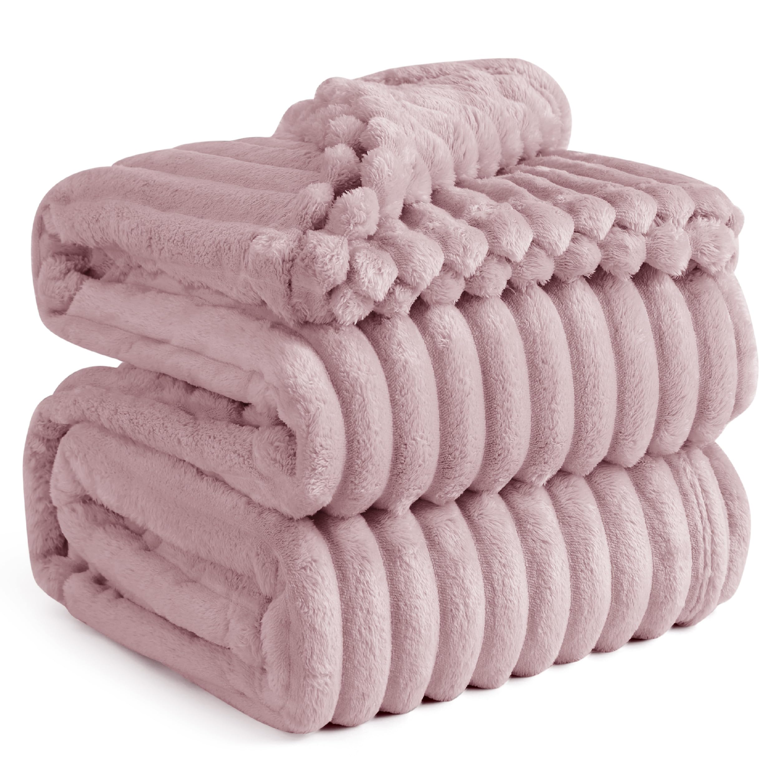 Manta Bedsure De Forro Polar Rosa Para Sofá, 274 X 229 Cm - Venta Internacional.