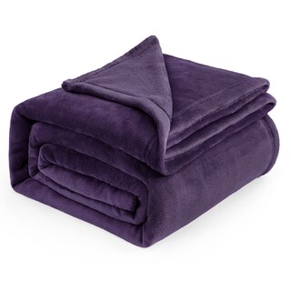 Foto 1 | Manta De Cama, Forro Polar, Tamaño Queen, Color Morado, 230 X 230 Cm, Microfibra - Venta Internacional.