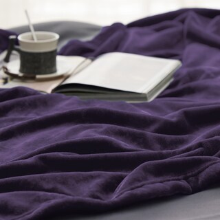 Foto 4 | Manta De Cama, Forro Polar, Tamaño Queen, Color Morado, 230 X 230 Cm, Microfibra - Venta Internacional.