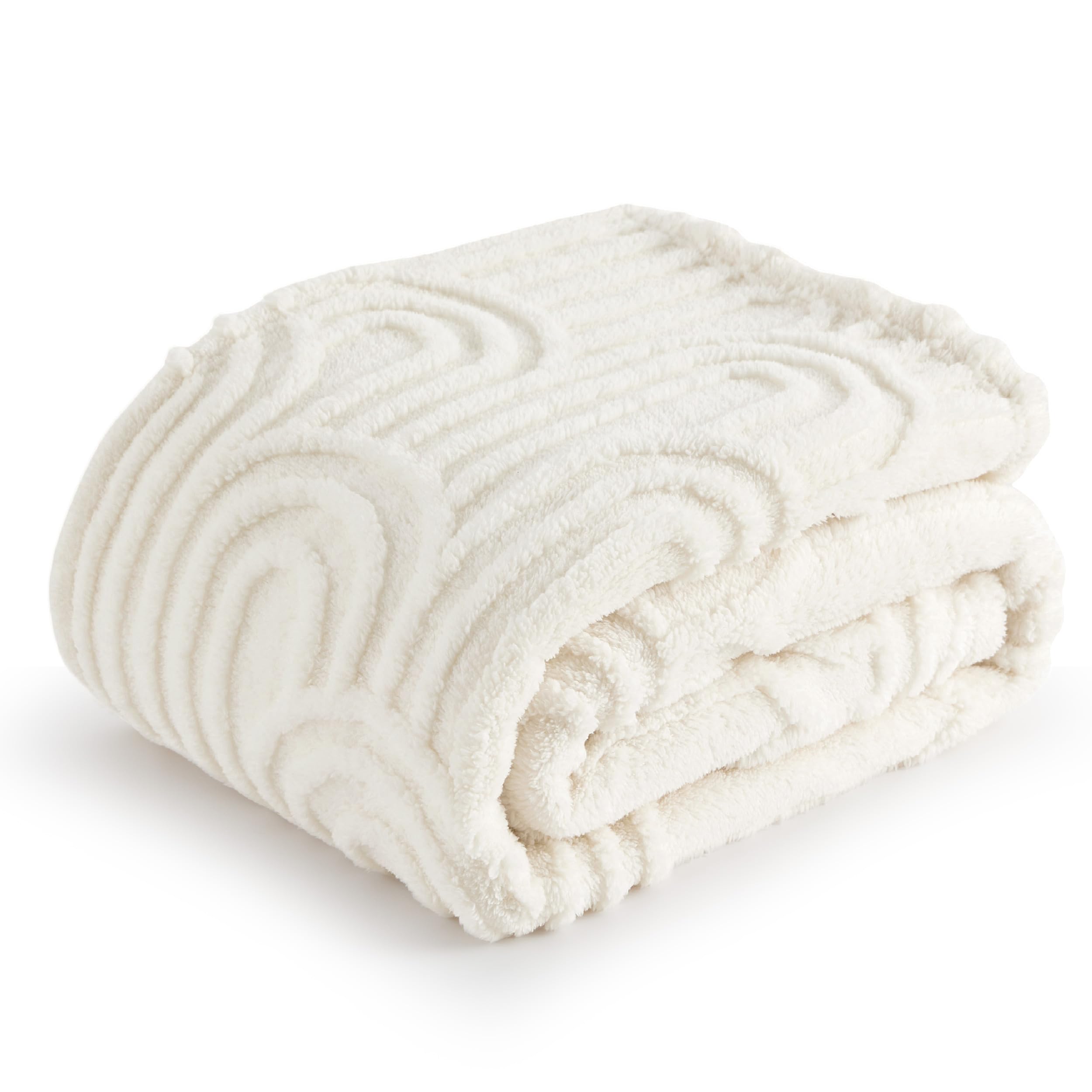 Foto 6 | Manta De Forro Polar Doble Para Sofá, Supersuave Y Acogedora, Color Blanco - Venta Internacional.